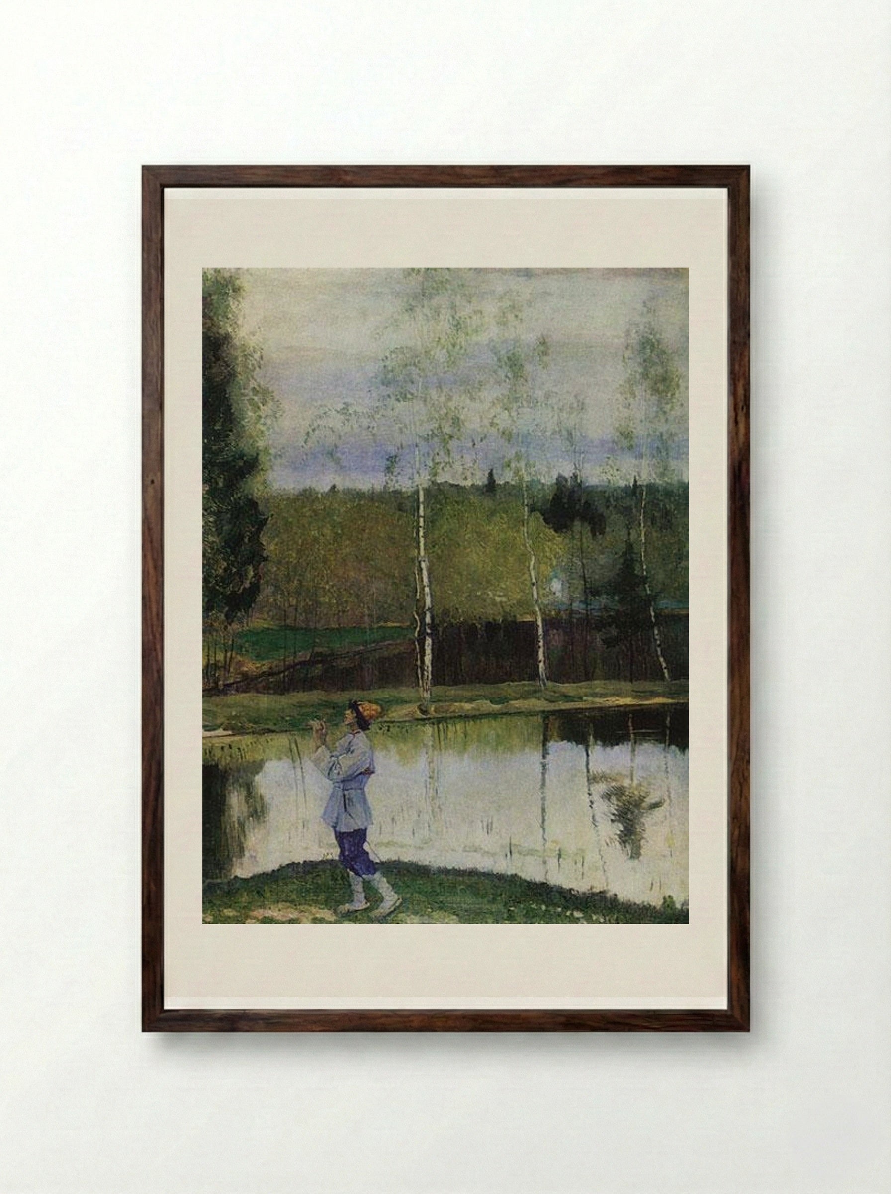 Lel - Mikhail Nesterov - Framed Print Dark Wood