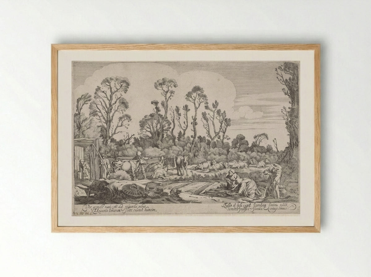 Lente (Spring) - Gillis van Scheyndel (I) - Framed Print Wood