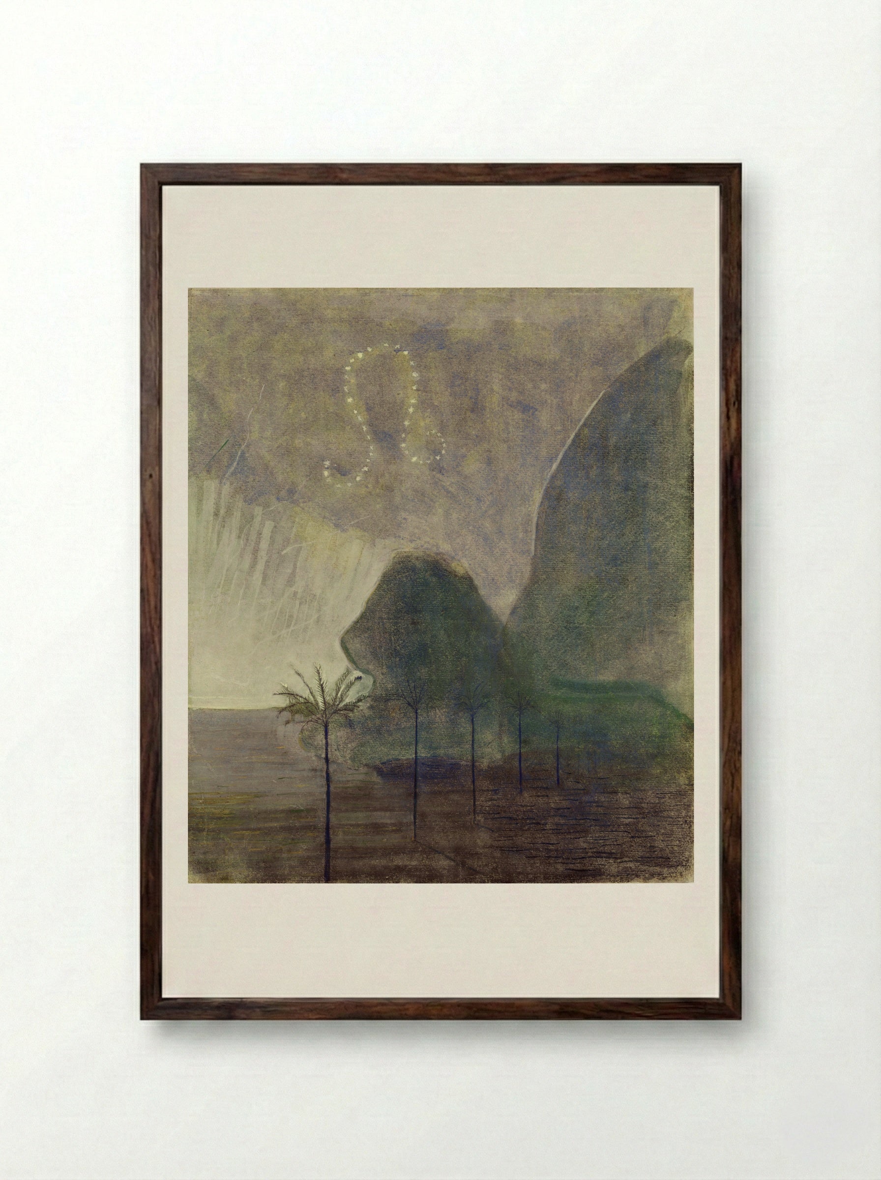 Leo (Zodiac Cycle) - Mikalojus Konstantinas Čiurlionis - Framed Print Dark Wood