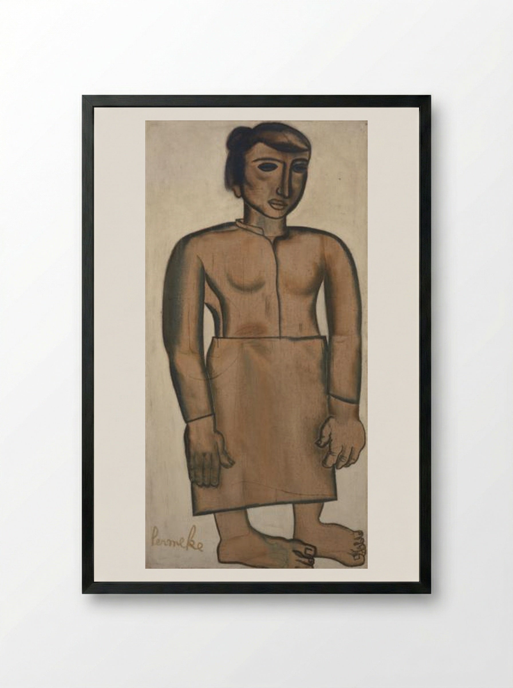 Leonie - Constant Permeke - Framed Print Black