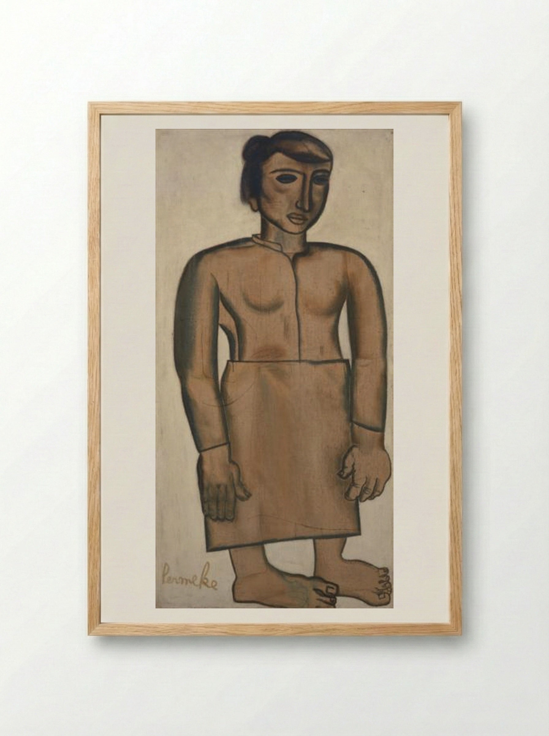 Leonie - Constant Permeke - Framed Print Wood