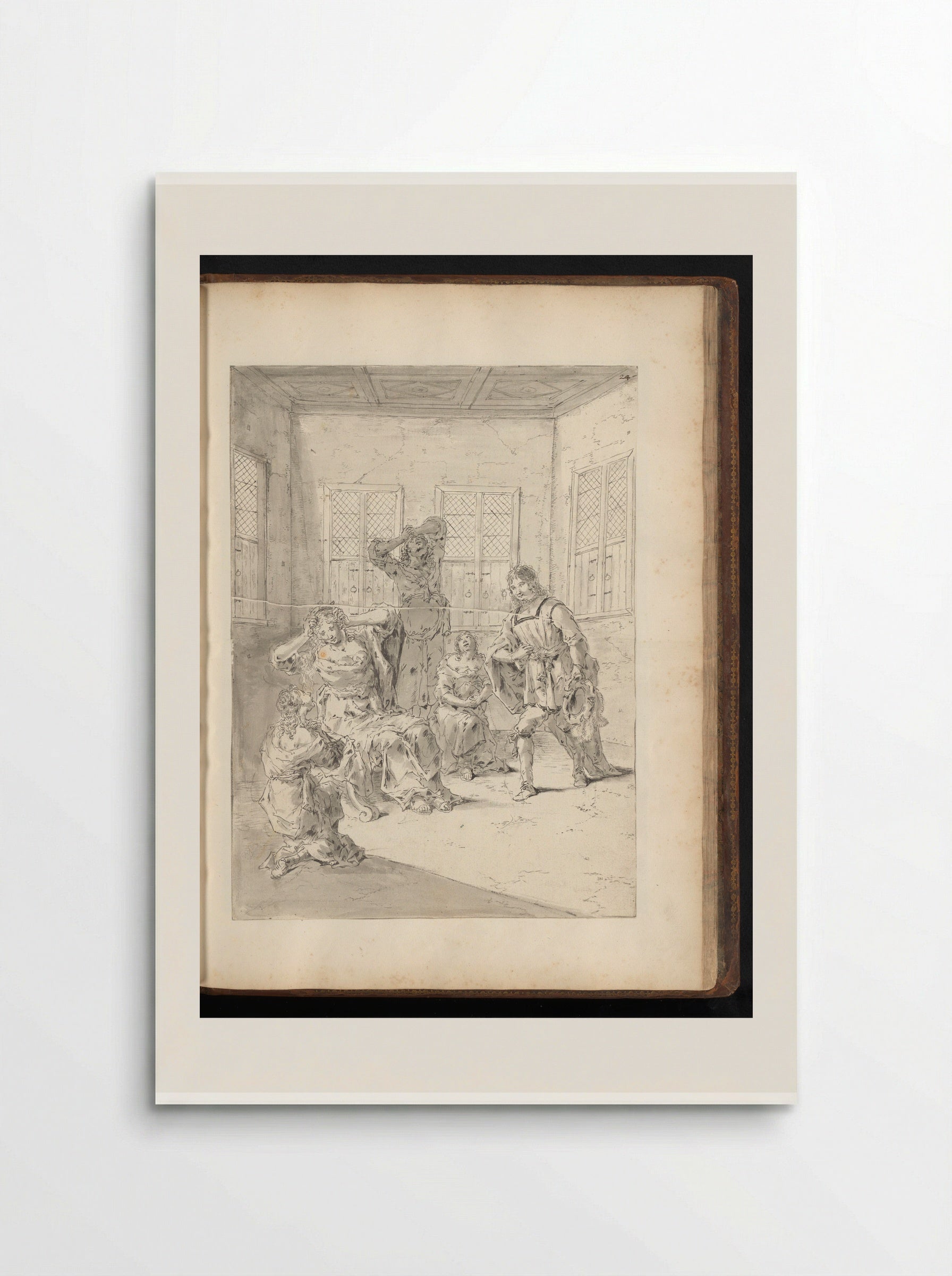 Leonnatus Consoling the Family of Darius III - Leonaert Bramer - Poster