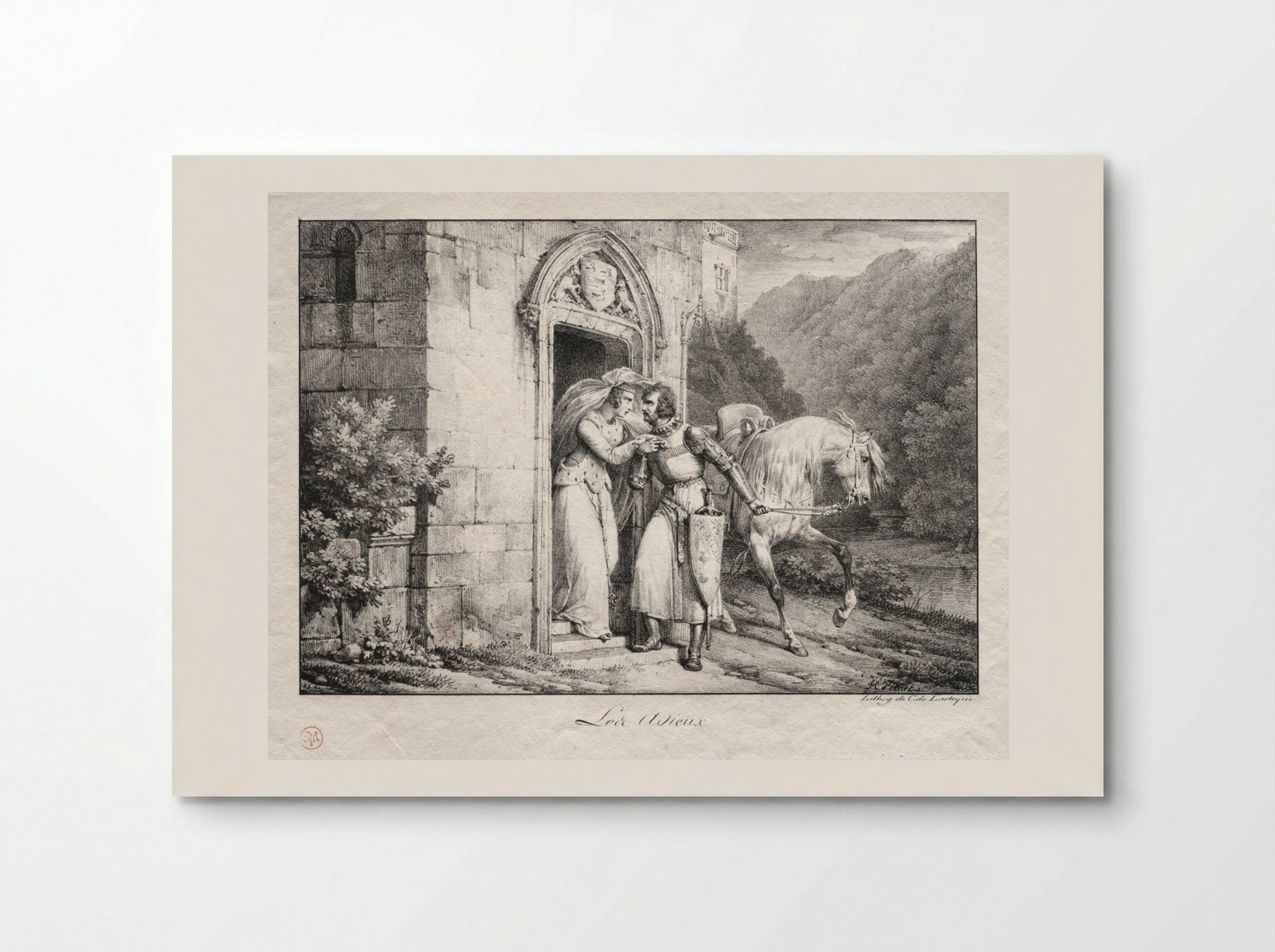 Les Adieux - Horace Vernet - Poster