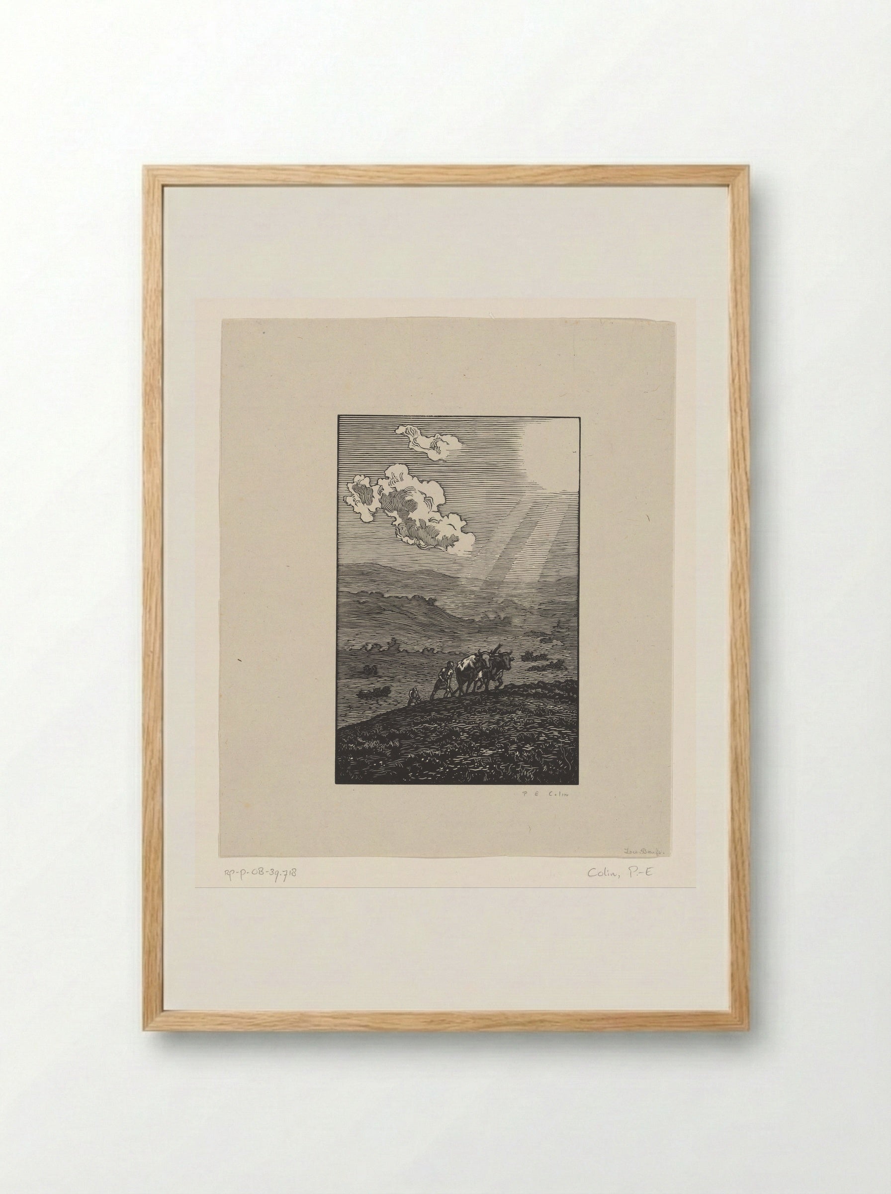 Les Boeufs - Paul-Émile Colin - Framed Print Wood