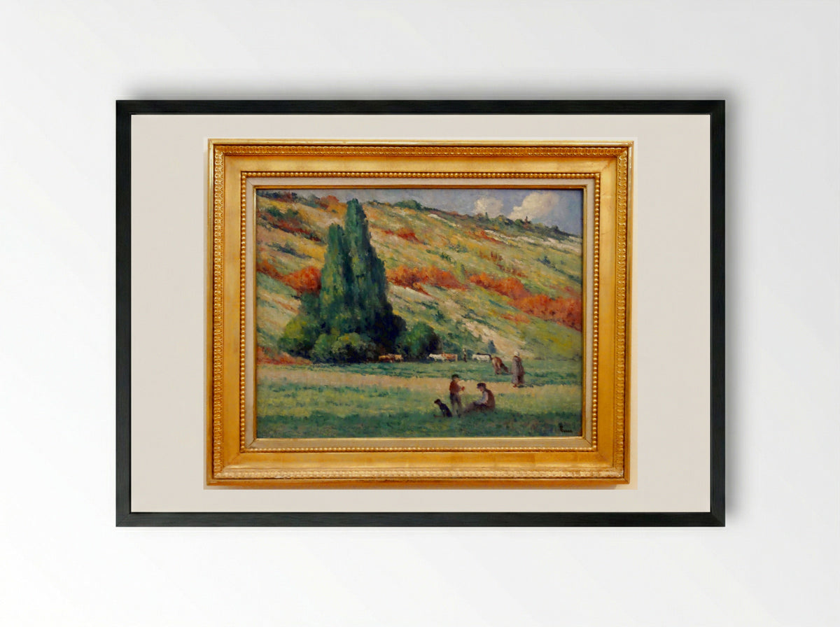 Les Coteaux, Bessy-sur-Cure - Maximilien Luce - Framed Print Black