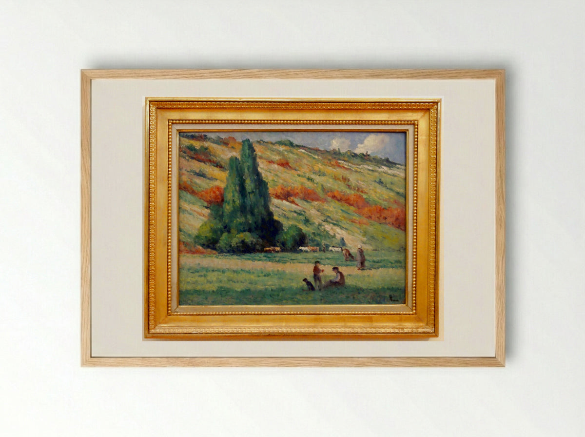 Les Coteaux, Bessy-sur-Cure - Maximilien Luce - Framed Print Wood