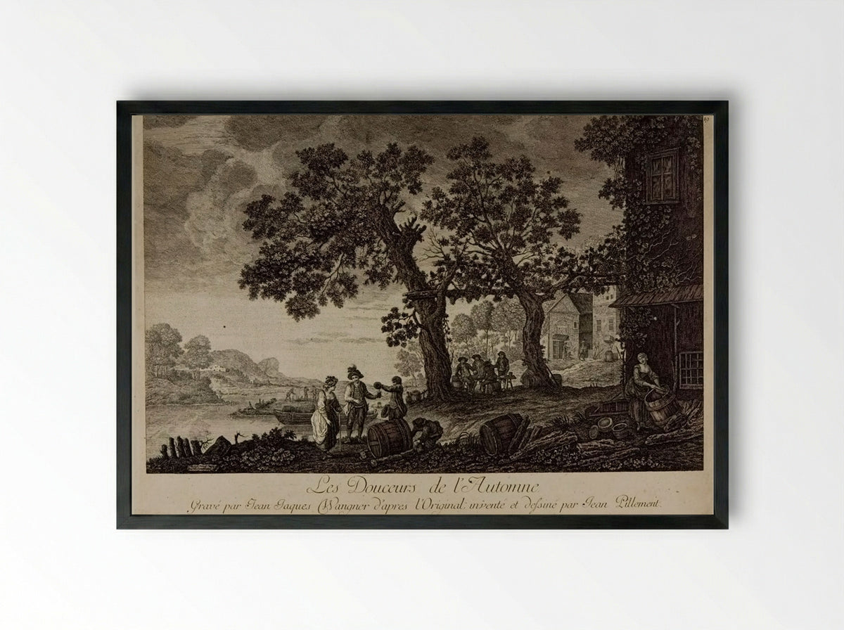 Les Douceurs de l'Automne - Jakob Wangner - Framed Print Black