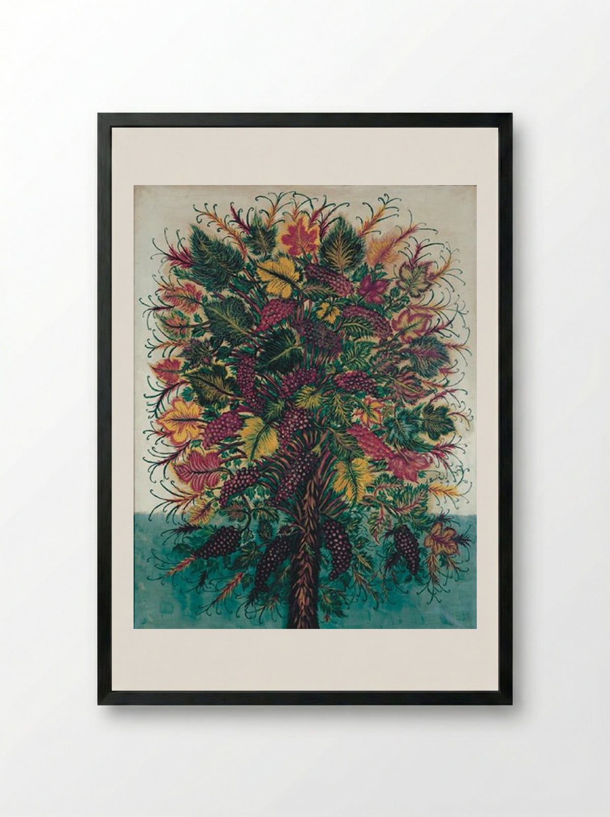 Les Grappes de Raisin - Séraphine Louis - Framed Print Black