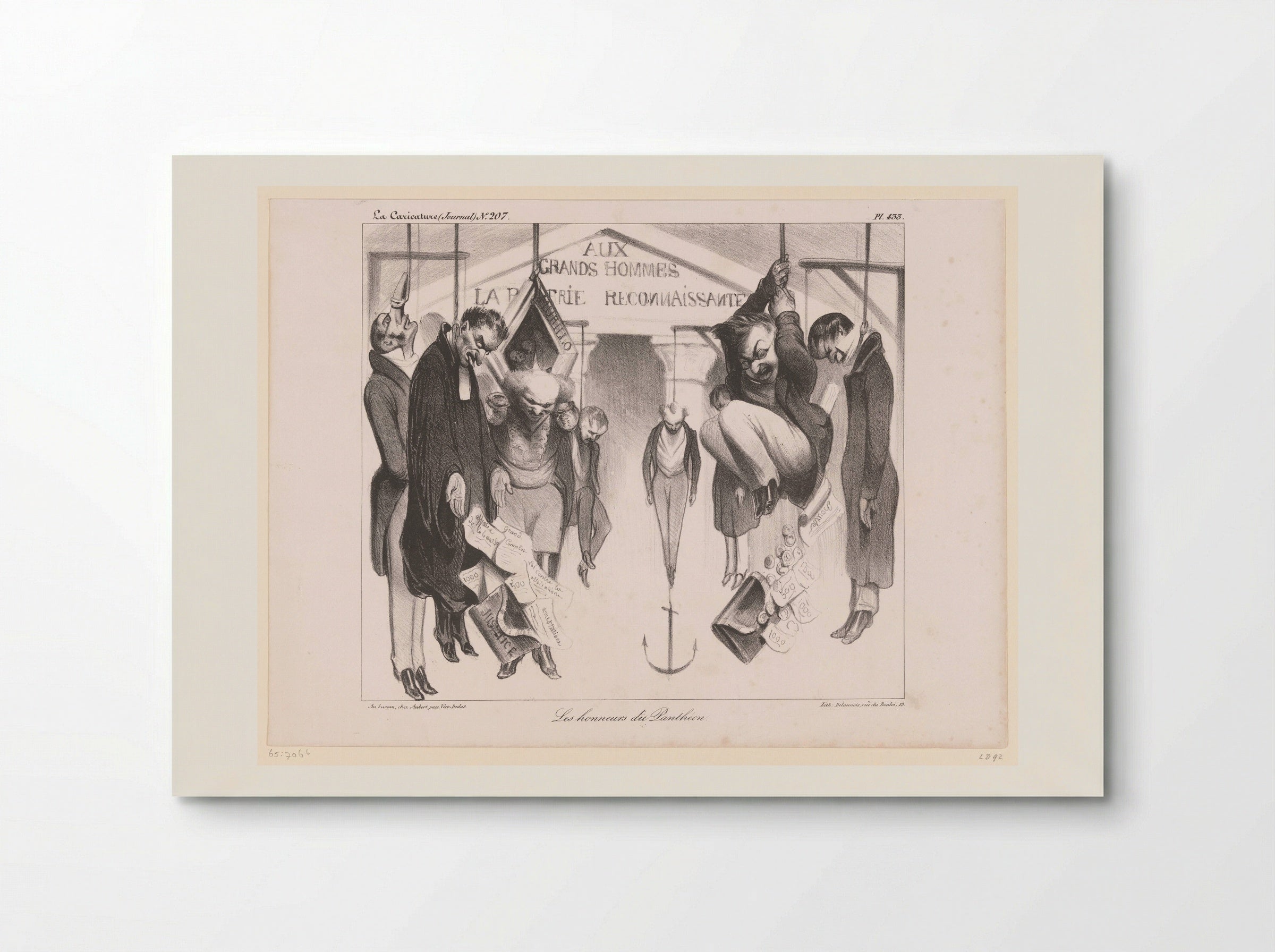 Les Honneurs du Panthéon - Honoré Daumier - Poster