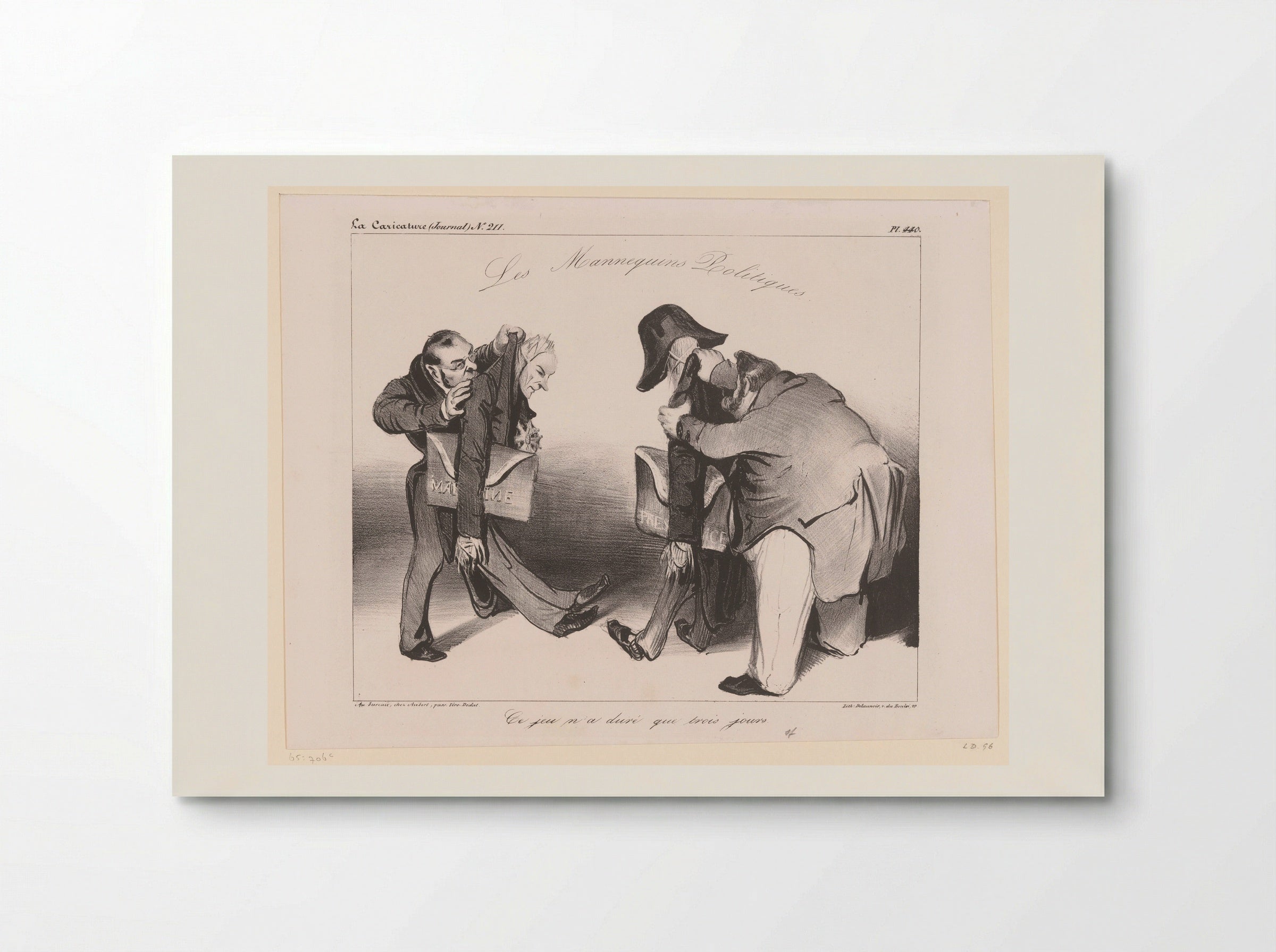 Les Mannequins Politiques - Honoré Daumier - Poster