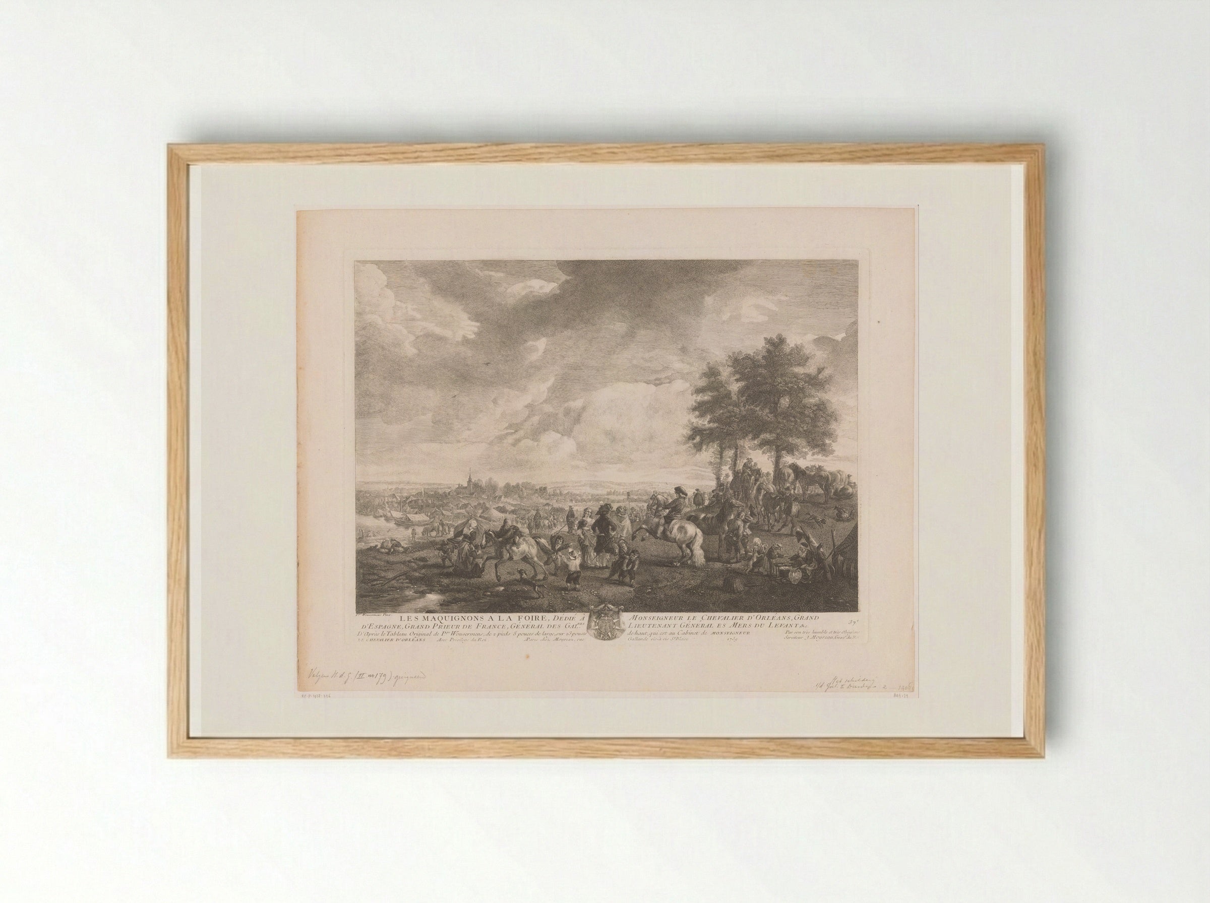 Les Maquignons à la Foire - Jean Moyreau - Framed Print Wood