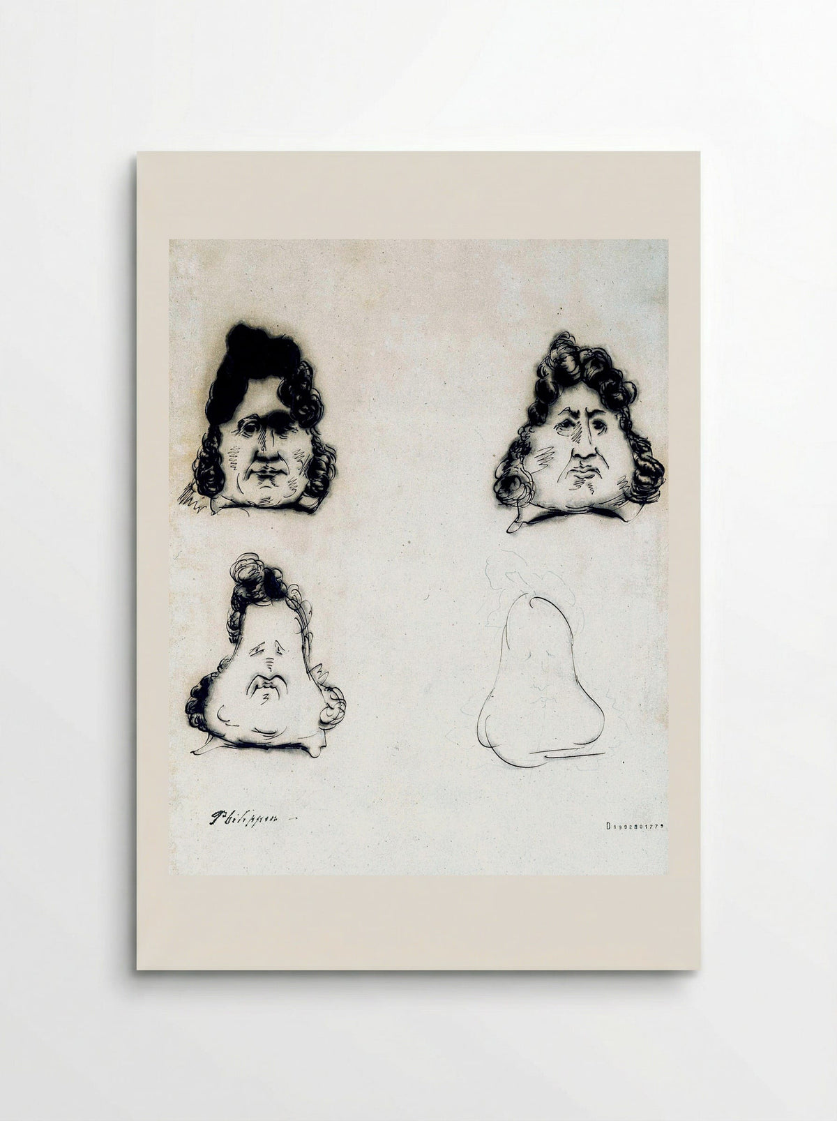 Les Poires (The Pears) - Charles Philipon - Poster