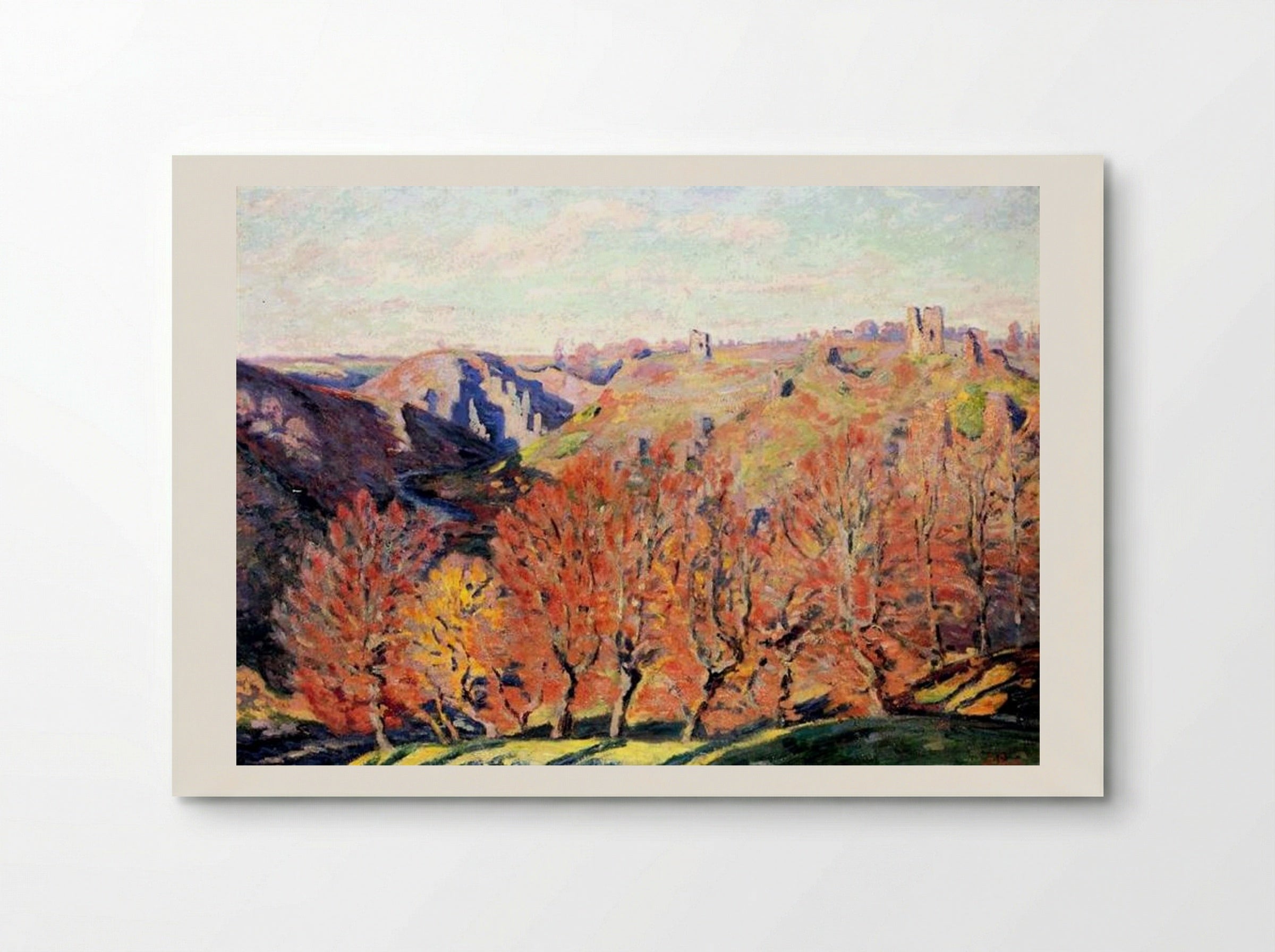 Les Ruines à Crozant - Armand Guillaumin - Poster