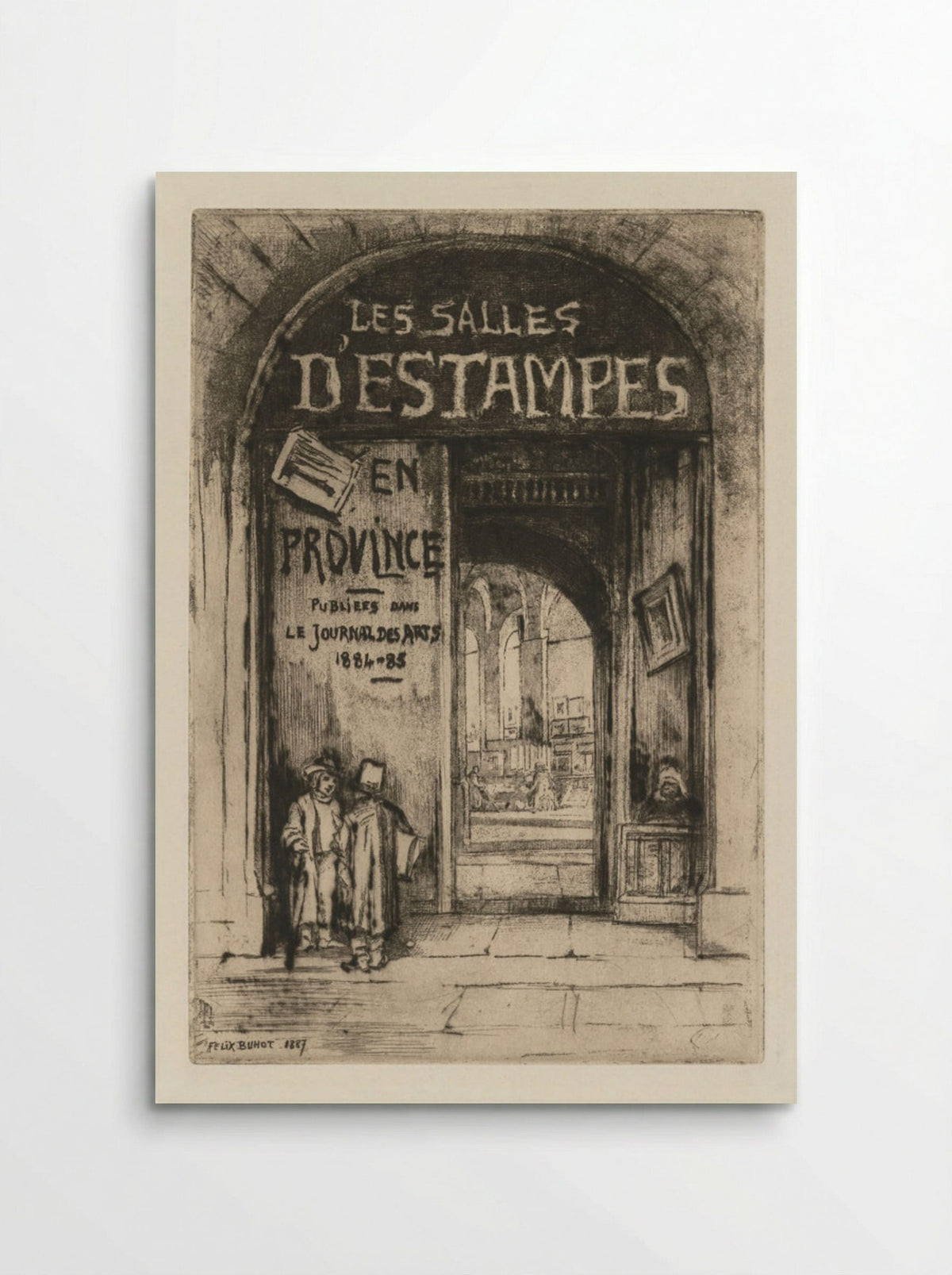 Les Salles d'Estampes en Province - Félix Hilaire Buhot - Poster