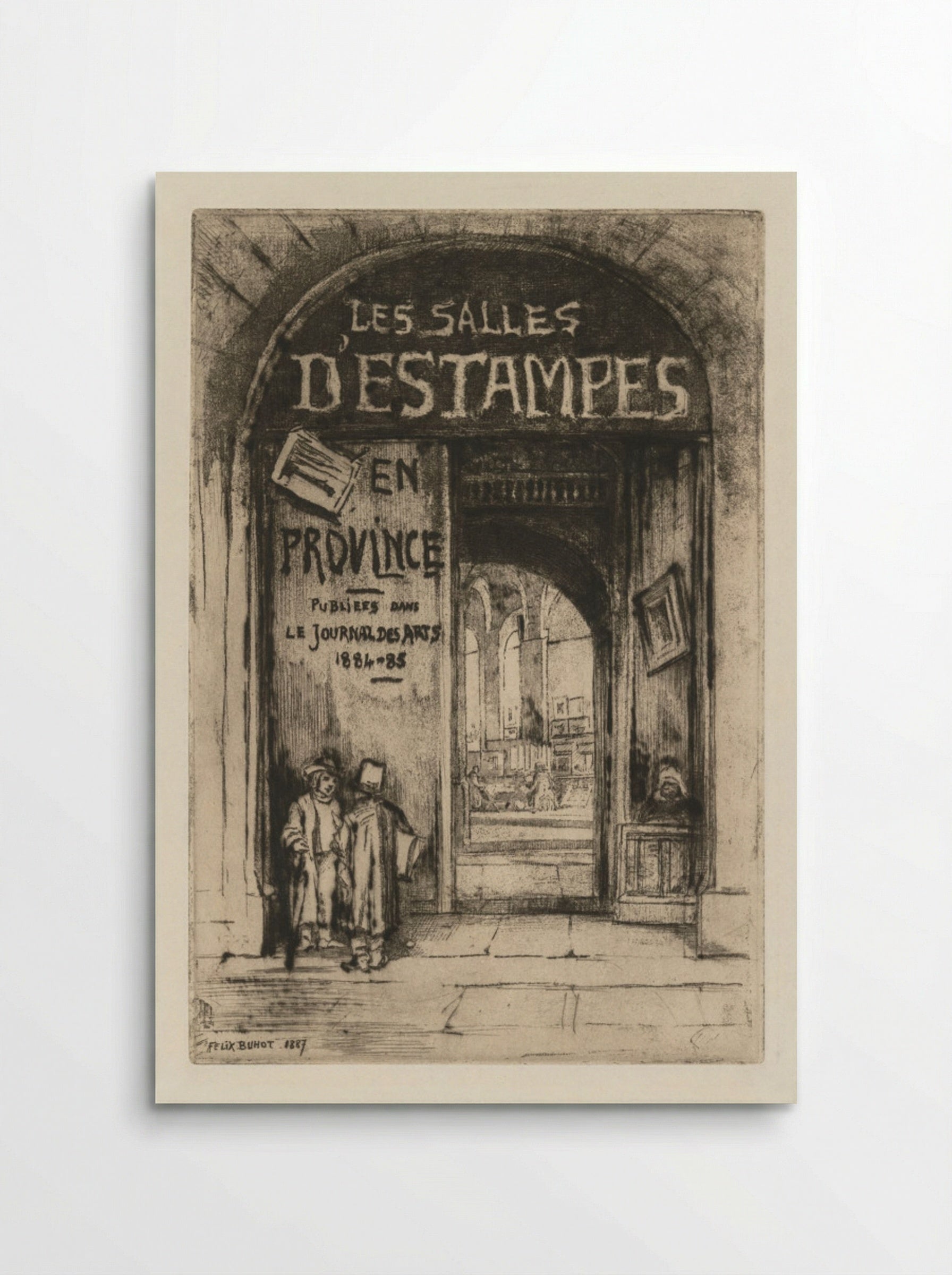 Les Salles d'Estampes en Province - Félix Hilaire Buhot - Poster