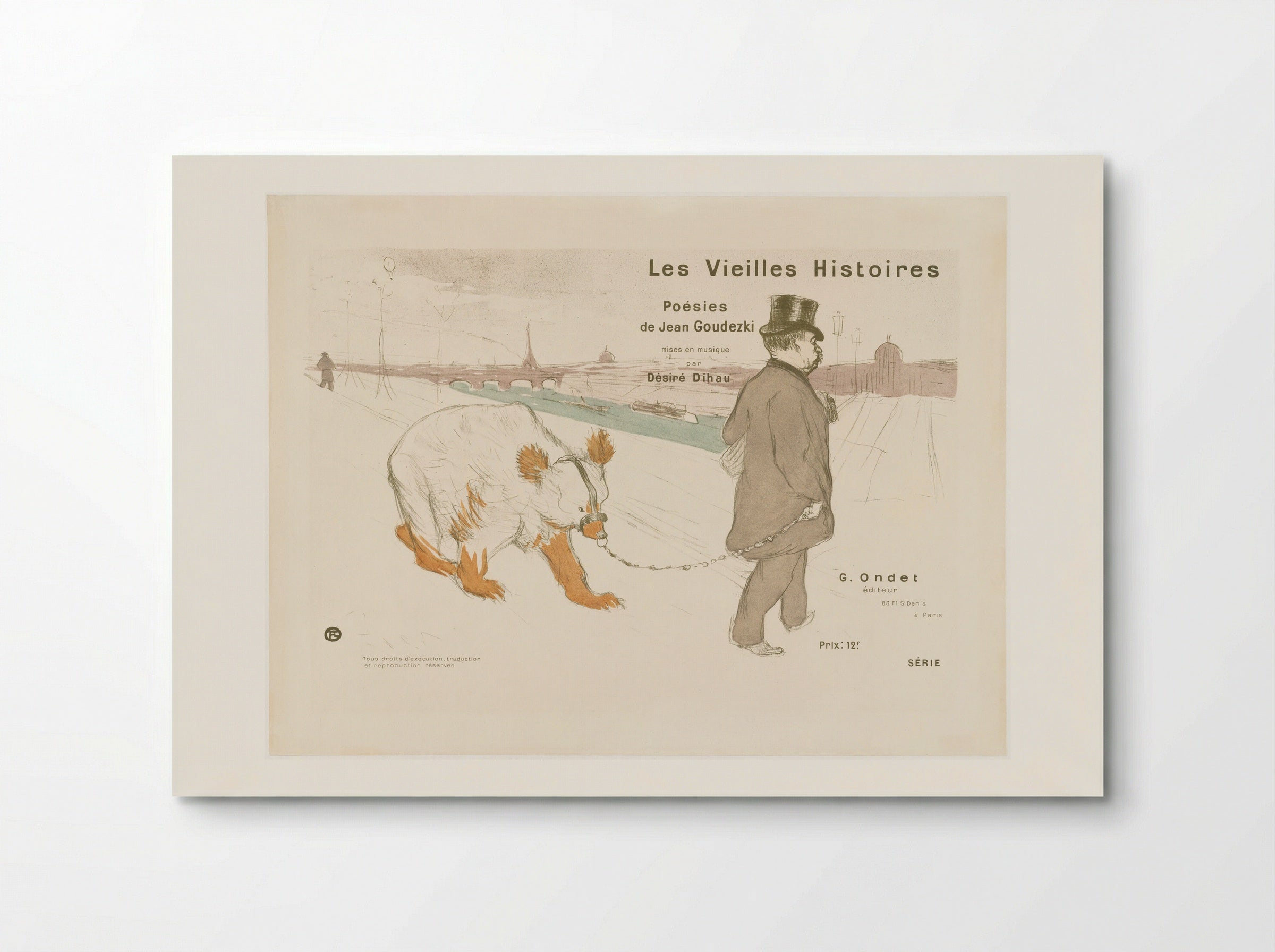 Les Vieilles Histoires, Cover-Frontispiece - Henri de Toulouse-Lautrec - Poster