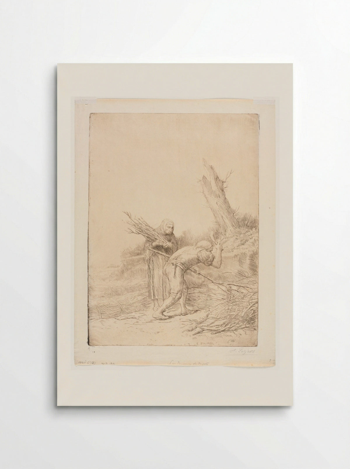 Les faiseurs de fagots - Alphonse Legros - Poster