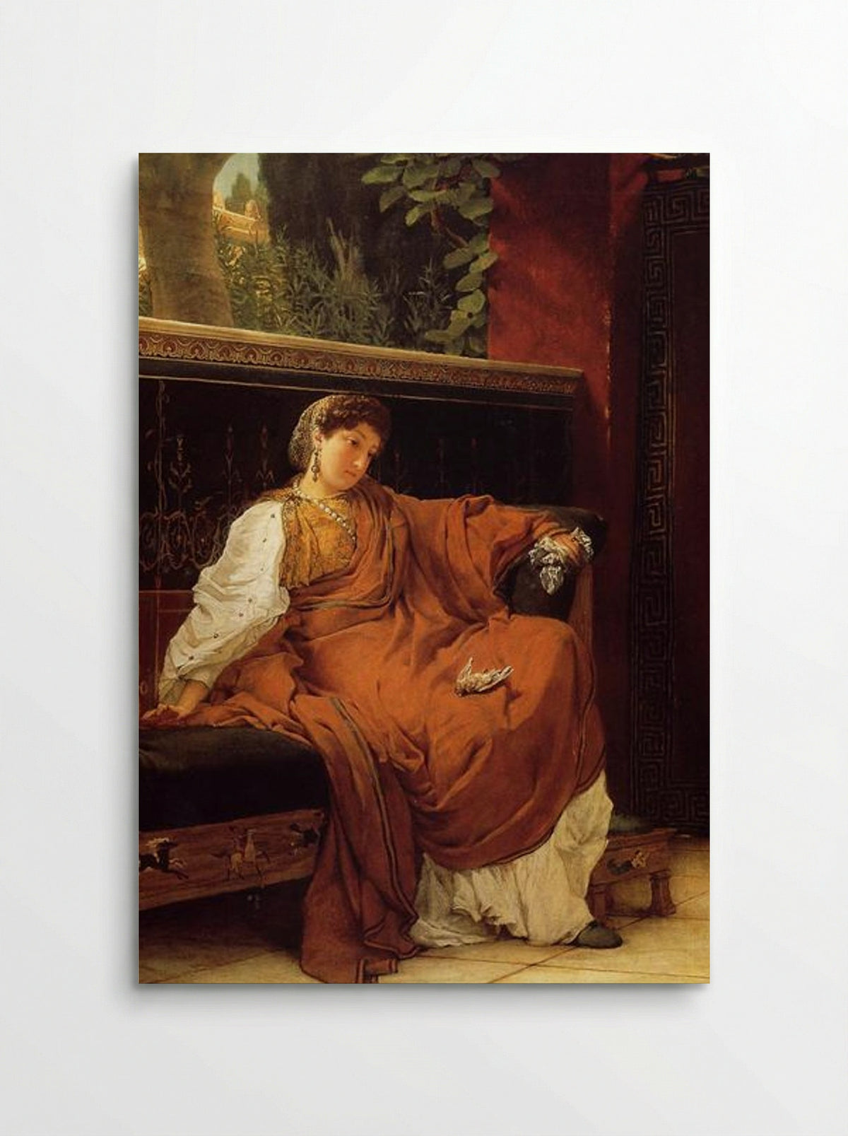 Lesbia Weeping over a Sparrow - Sir Lawrence Alma-Tadema - Poster