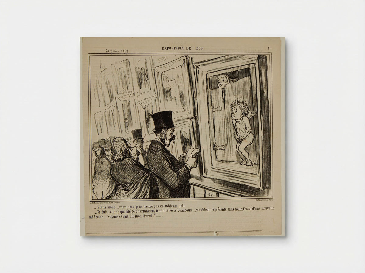 Let's go..., my friend, I do not find this painting pretty... - Honoré-Victorin Daumier - Poster