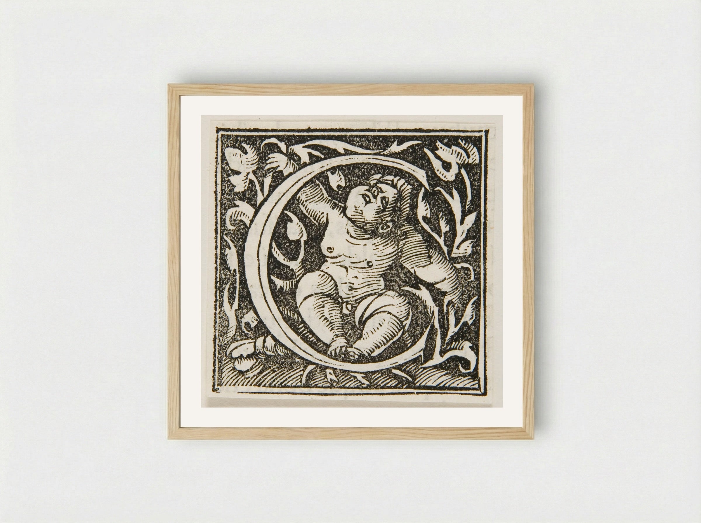 Letter C - Urs Graf - Framed Print Wood