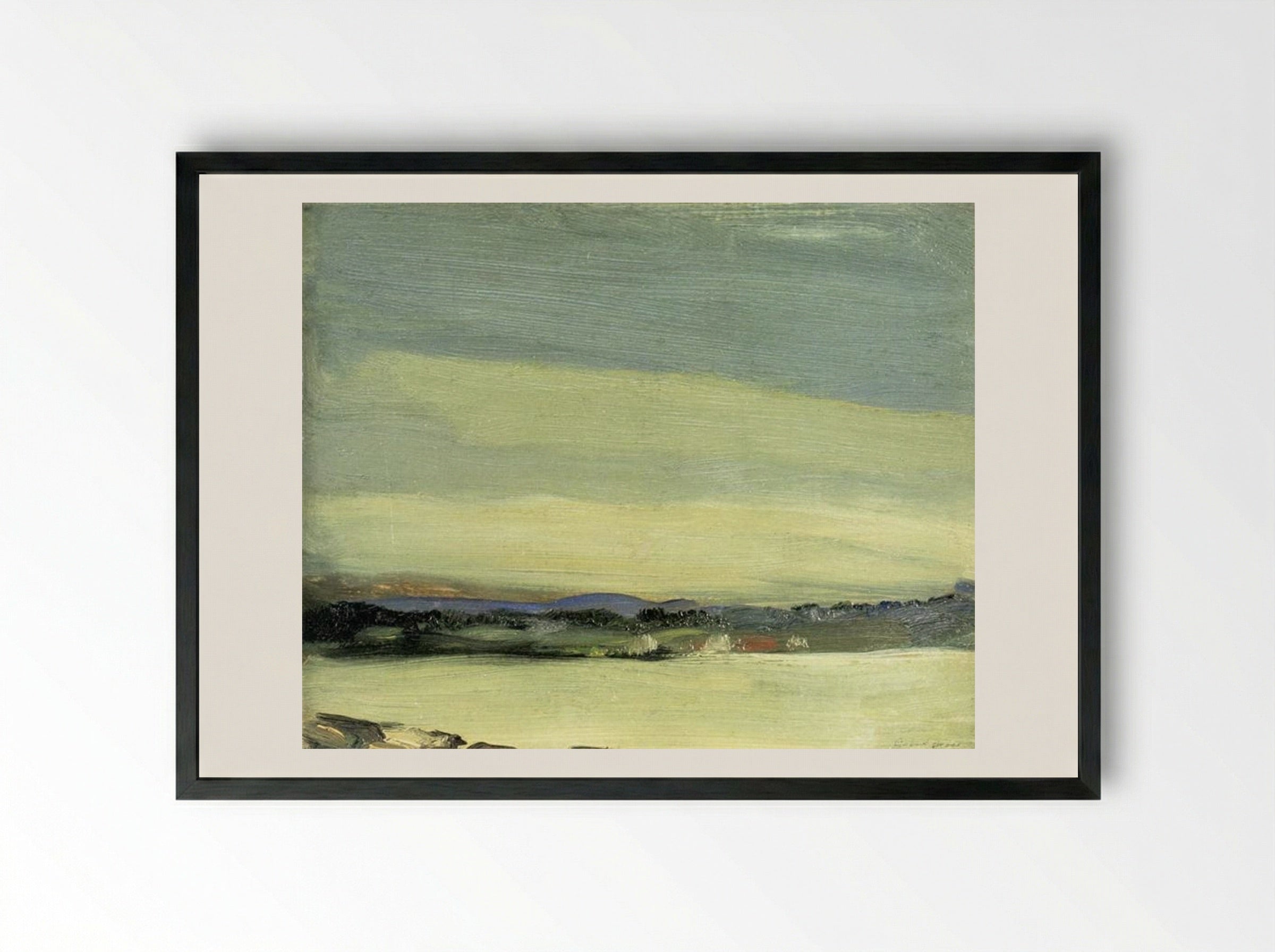 Leunkin Bay, June - Robert Henri - Framed Print Black