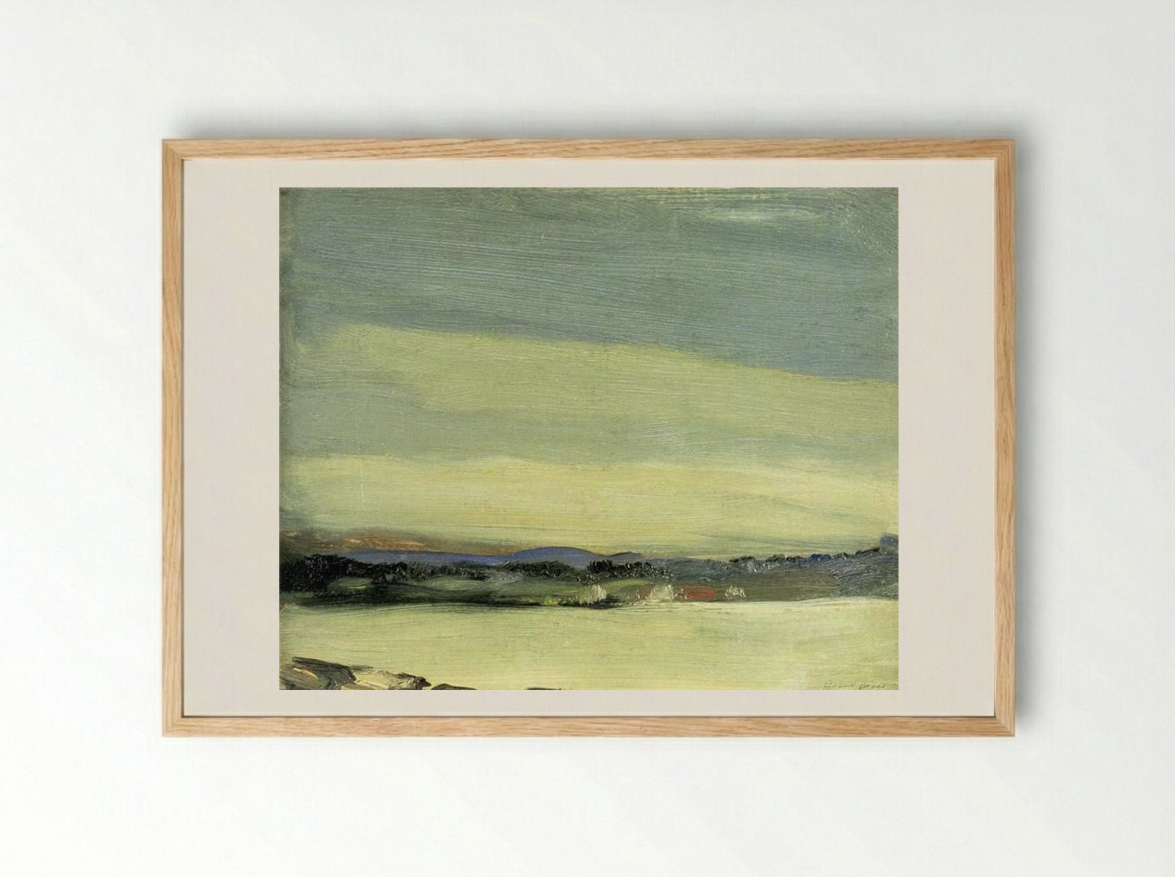 Leunkin Bay, June - Robert Henri - Framed Print Wood