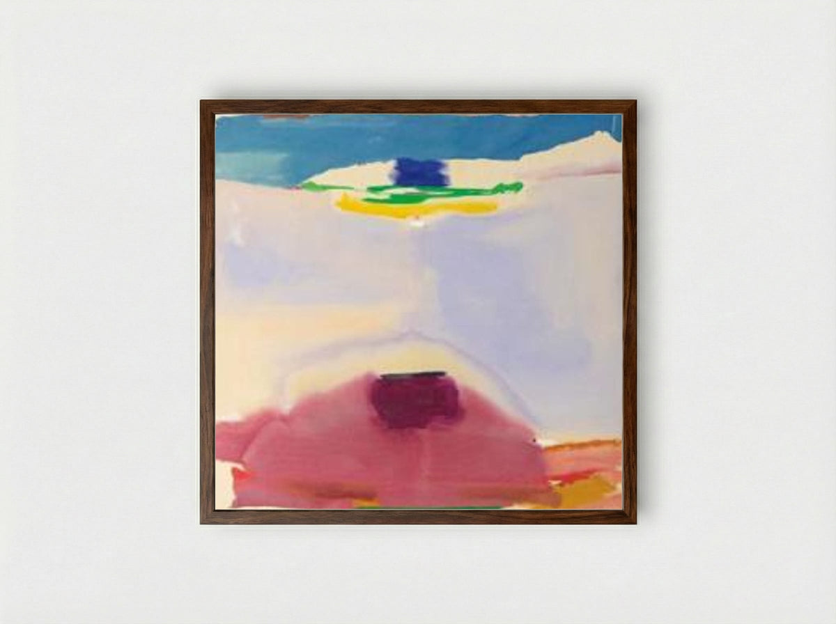 Leveling - Helen Frankenthaler - Framed Print Dark Wood