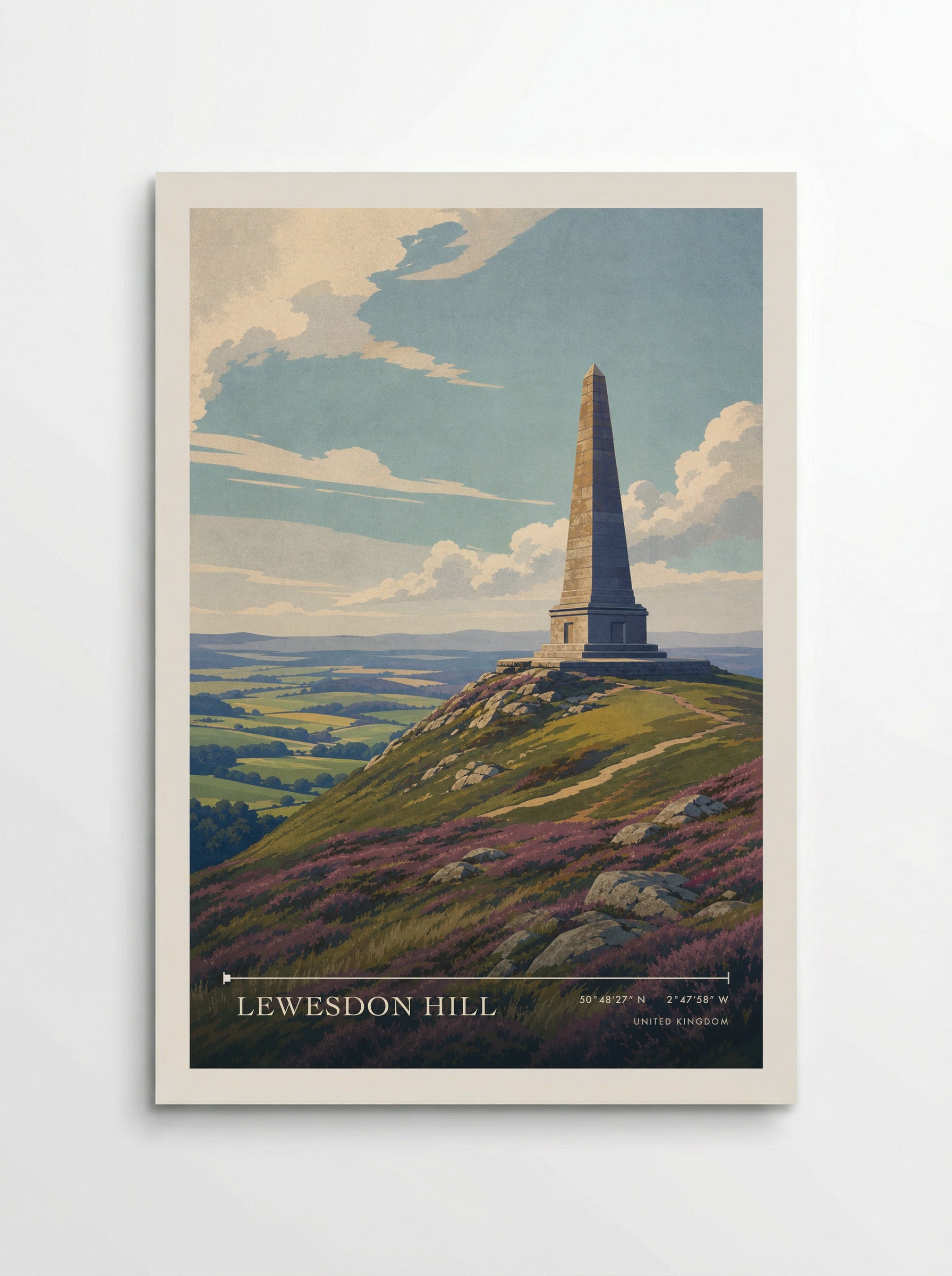 Lewesdon Hill United Kingdom Travel Poster - Poster