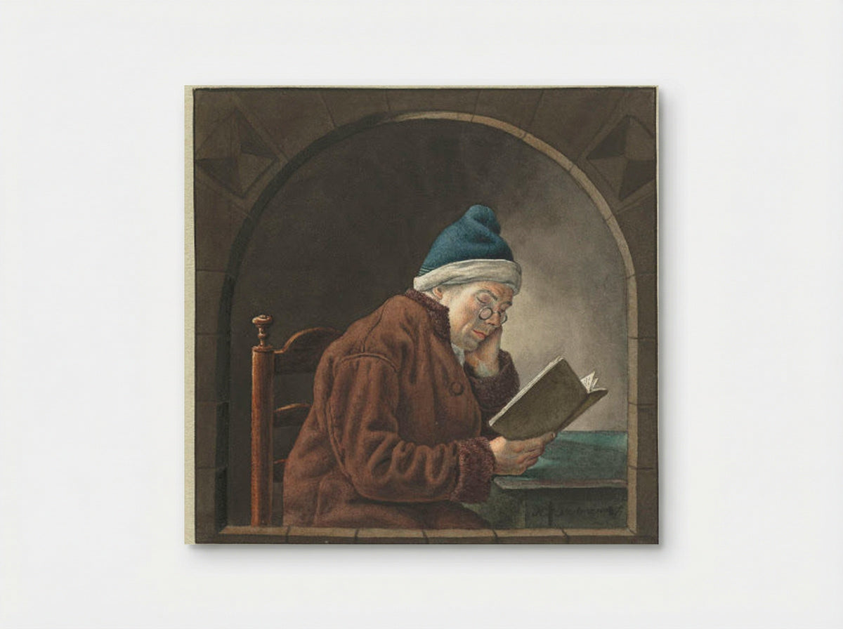Lezende man (Man Reading) - Hendrik Jan van Amerom - Poster