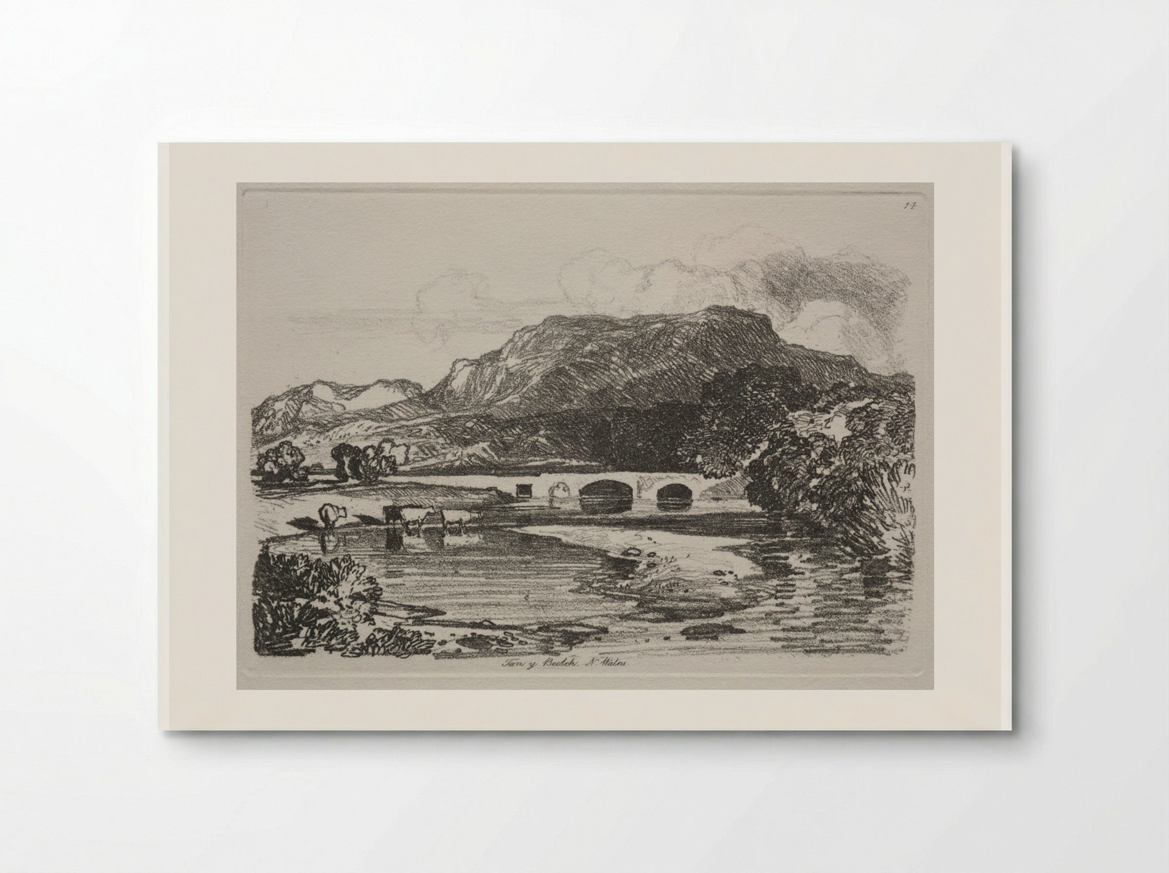 Liber Studiorum: Tan y Bwlch, North Wales - John Sell Cotman - Poster
