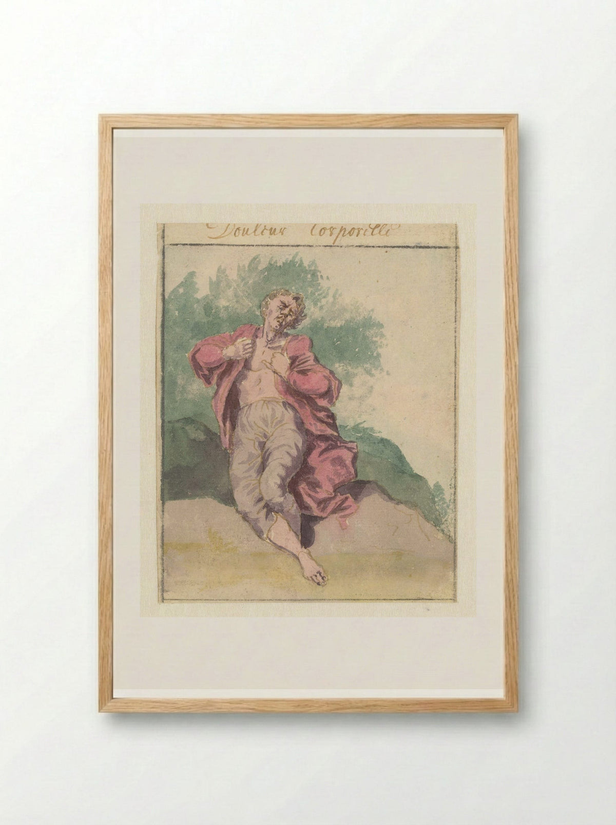 Lichaamssmart (Bodily Pain) - Pieter van den Berge - Framed Print Wood