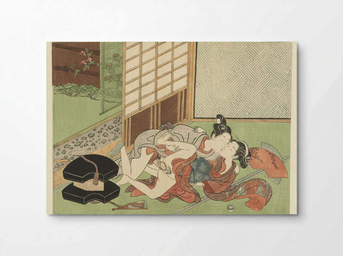 Liefdespaar op tatamimatten - Suzuki Harunobu - Poster