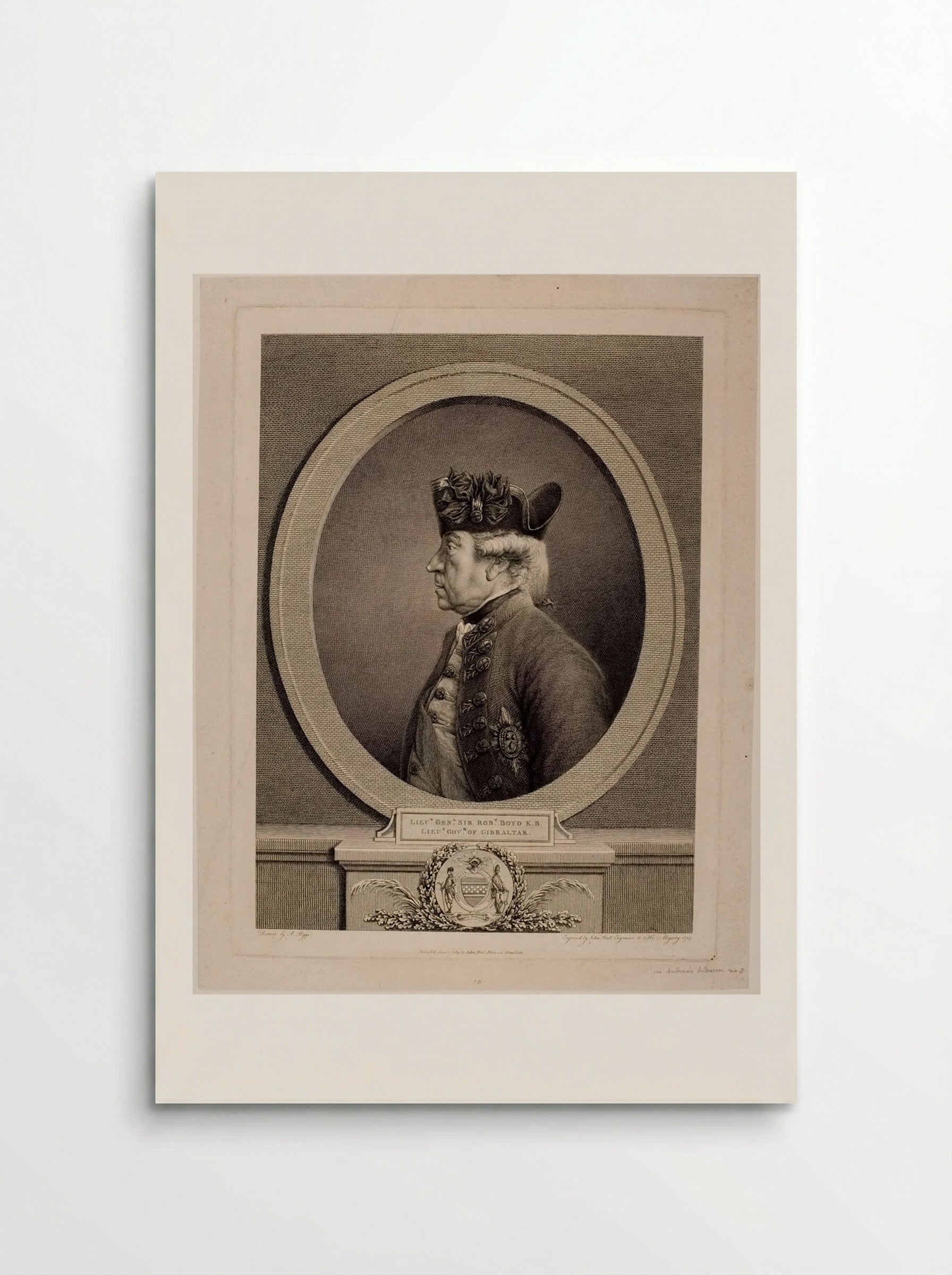 Lieut. Gen. Sir Robert Boyd - John Hall - Poster