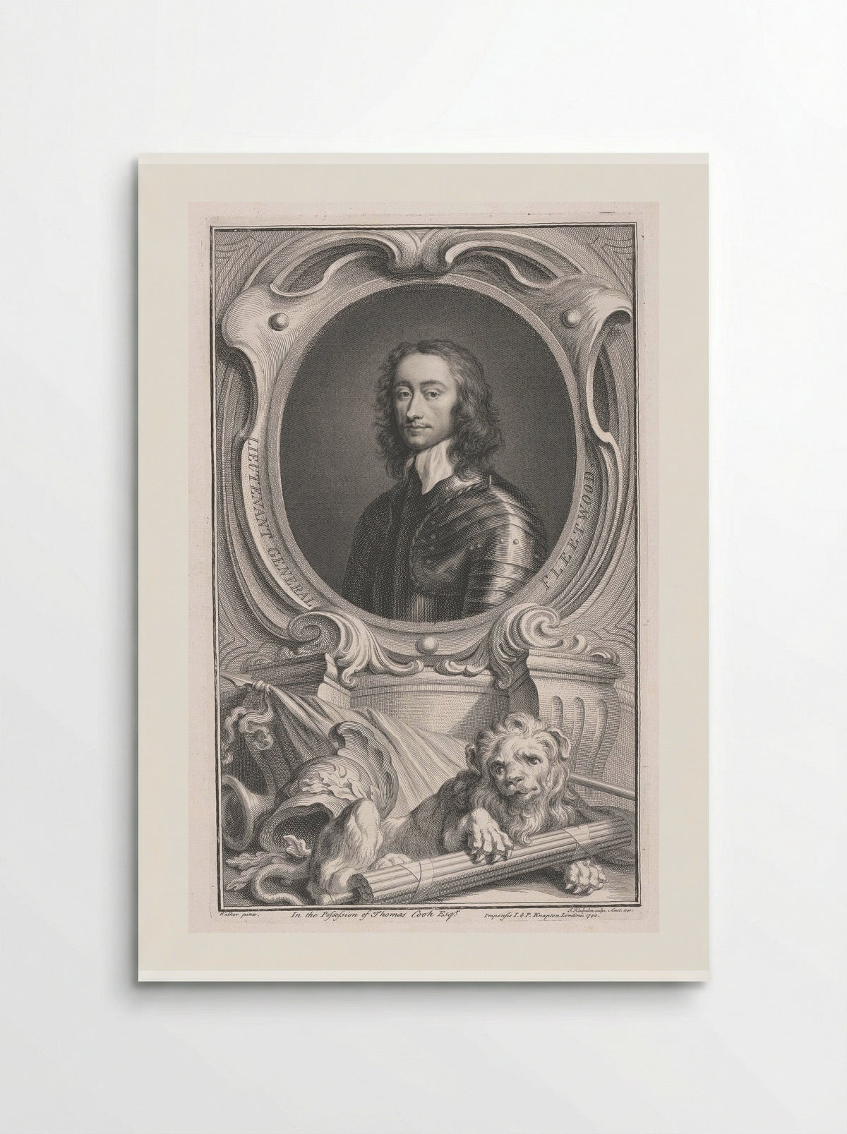 Lieutenant General Charles Fleetwood - Jacobus Houbraken - Poster