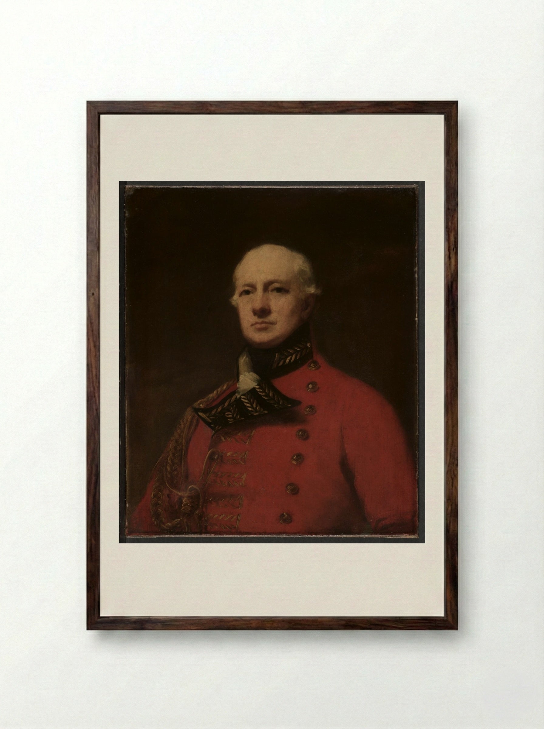 Lieutenant General Duncan Campbell - Henry Raeburn - Framed Print Dark Wood