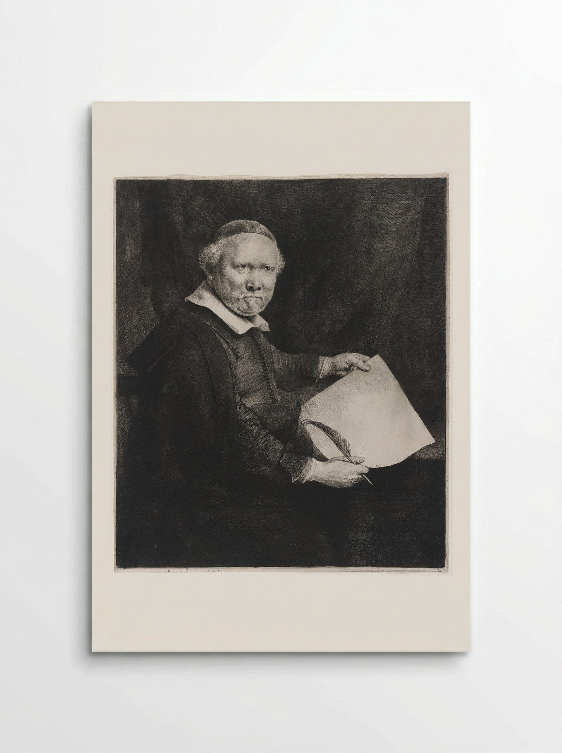 Lieven Willemsz. van Coppenol, Writing Master: The Larger Plate - Rembrandt Harmensz. van Rijn - Poster