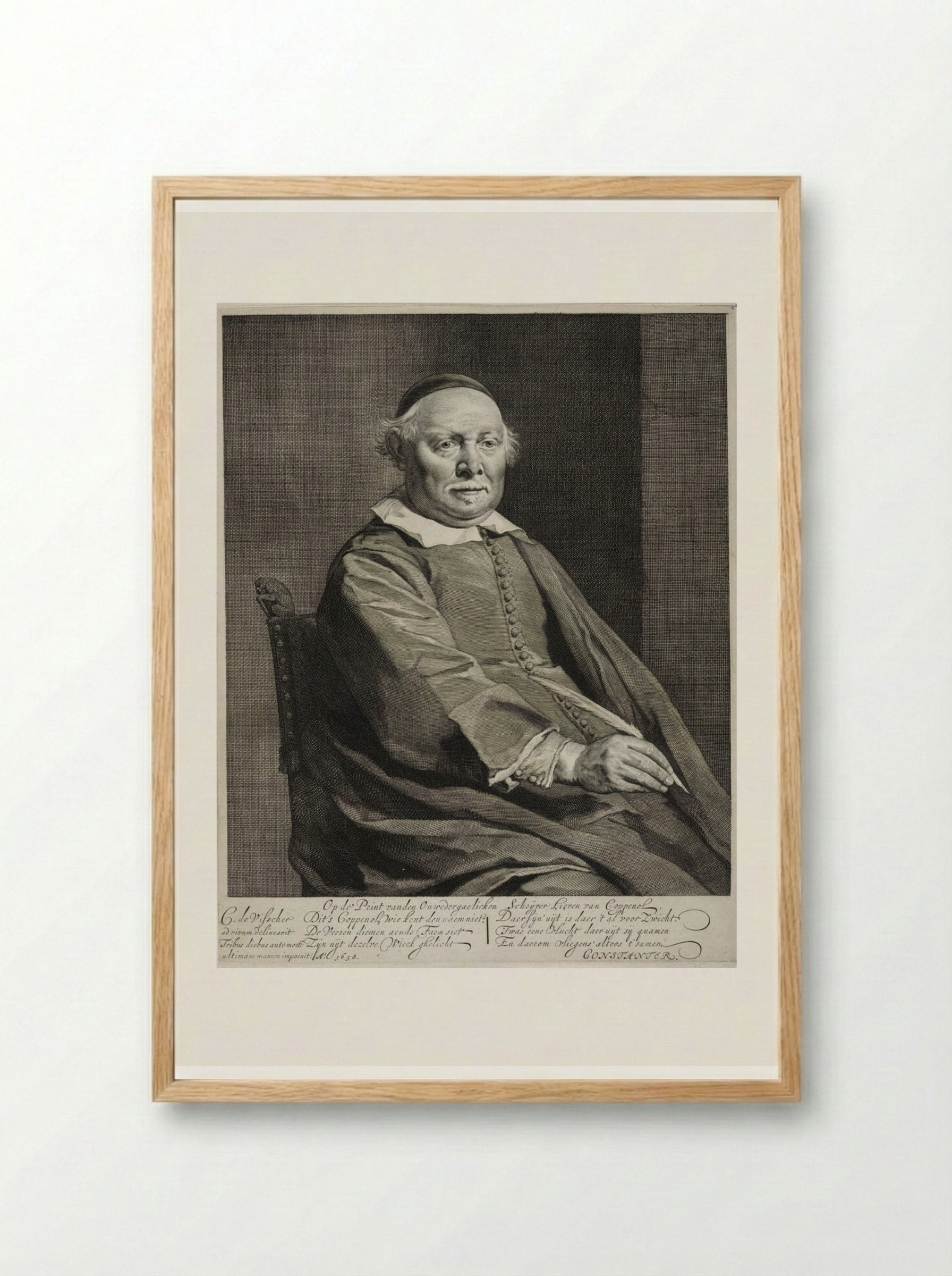 Lieven van Coppenol - Cornelis Visscher - Framed Print Wood