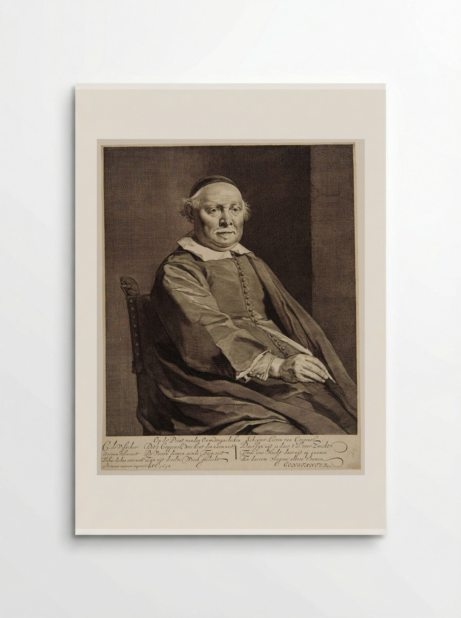 Lievens van Coppenol, Writing Master - Cornelis Visscher - Poster