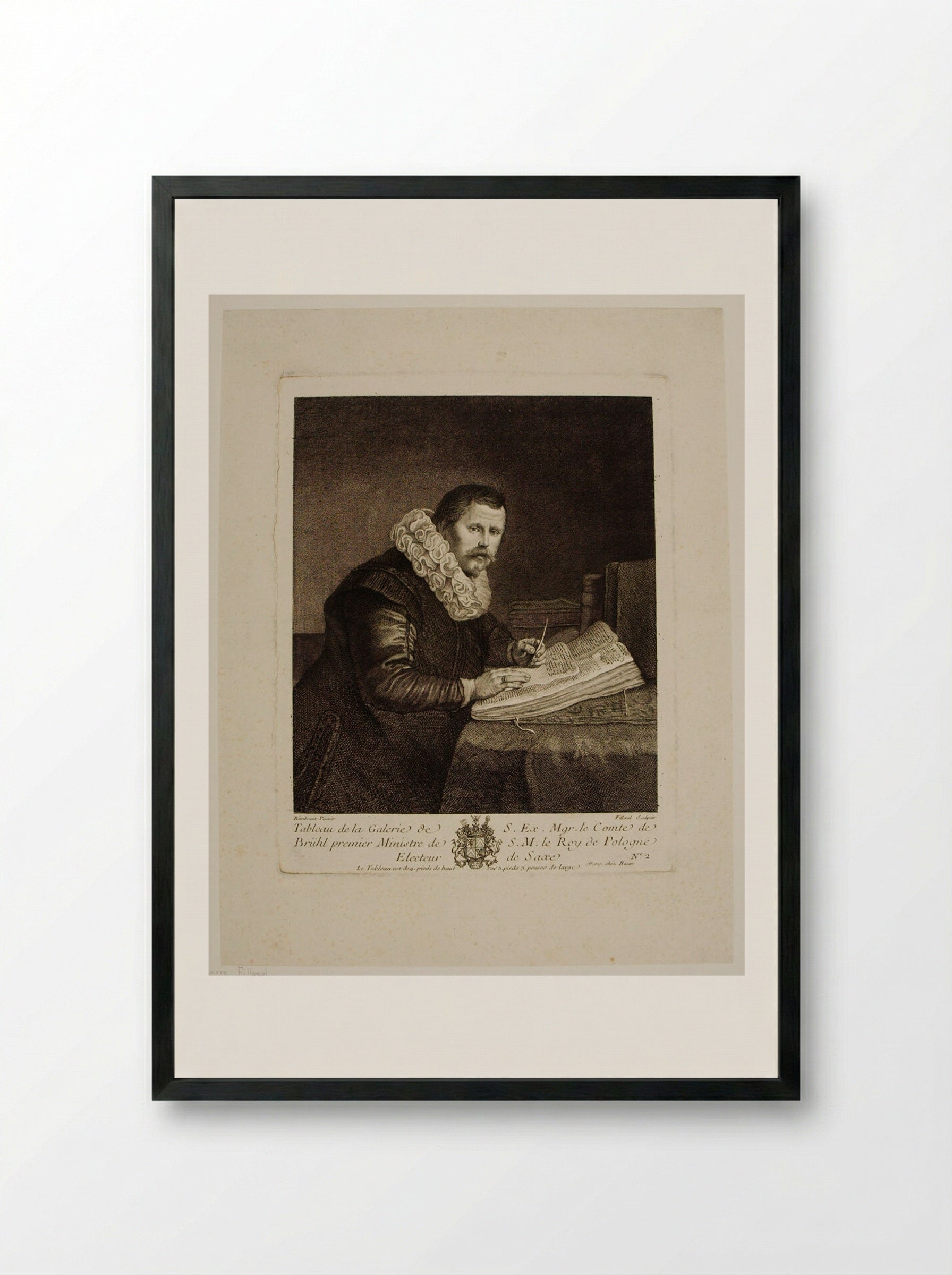Lievens van Coppenol - Pierre Filloeul - Framed Print Black