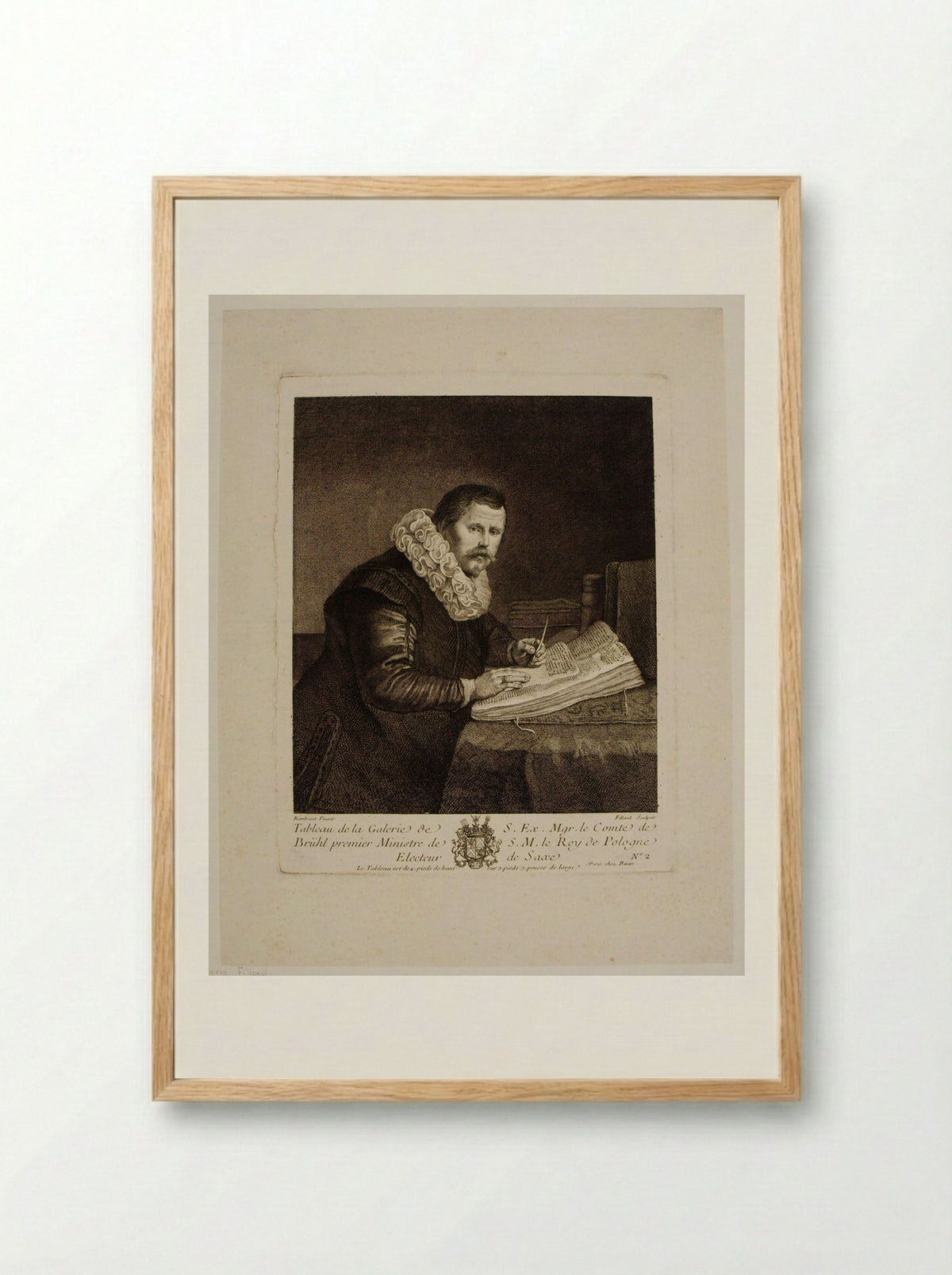 Lievens van Coppenol - Pierre Filloeul - Framed Print Wood