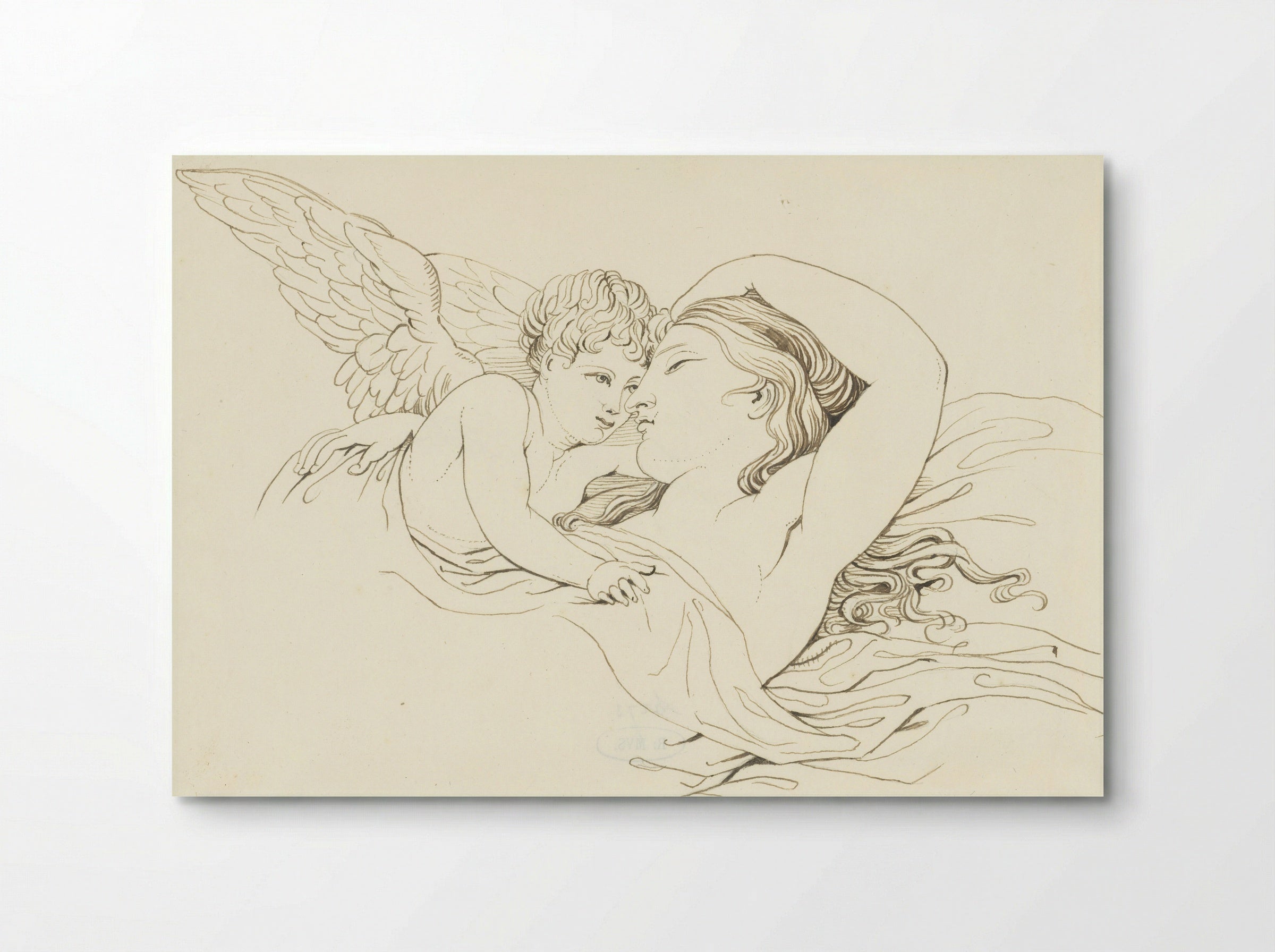 Liggende Venus met Cupido - David Pièrre Giottino Humbert de Superville - Poster