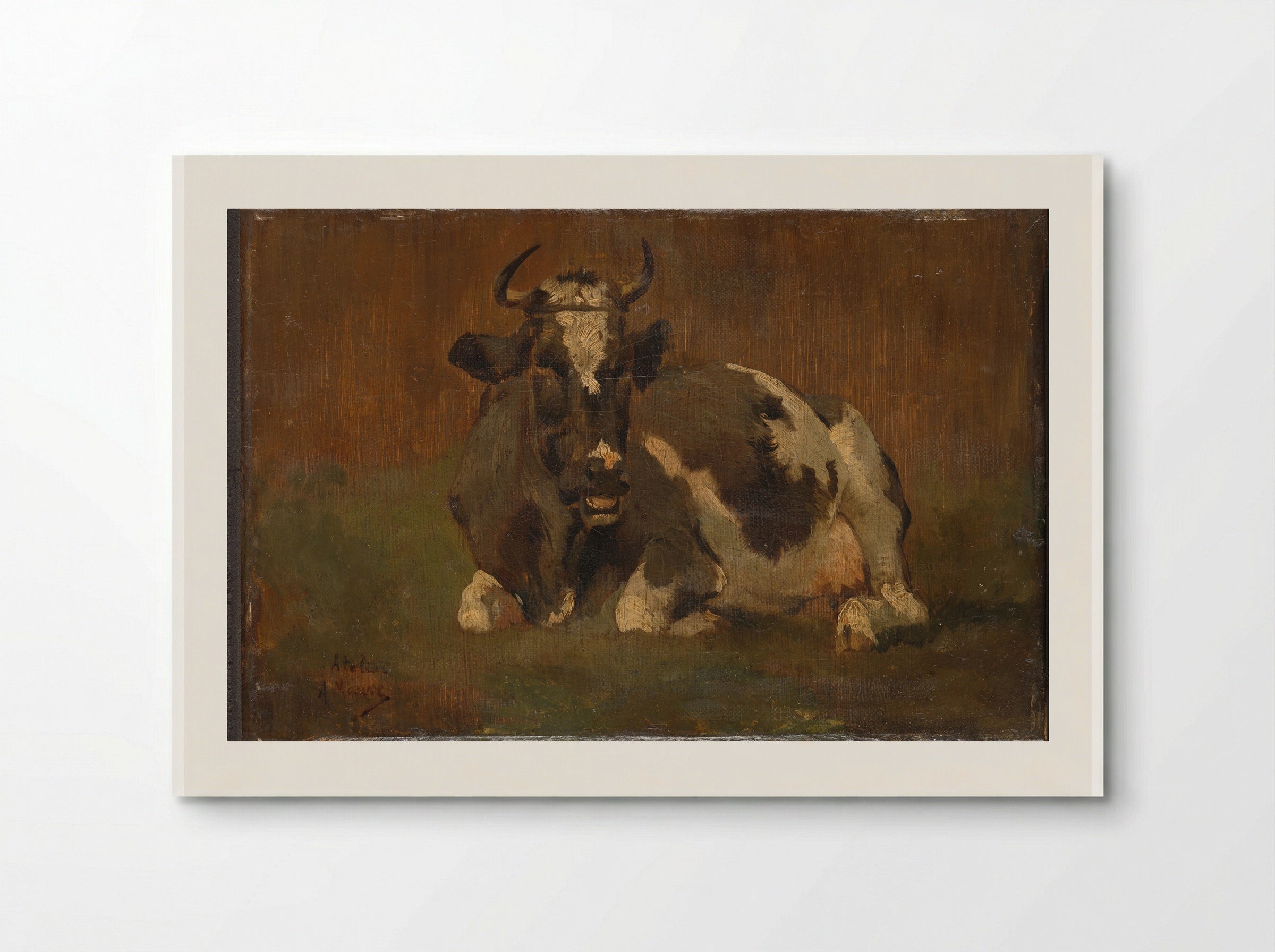 Liggende koe (Recumbent Cow) - Anton Mauve - Poster