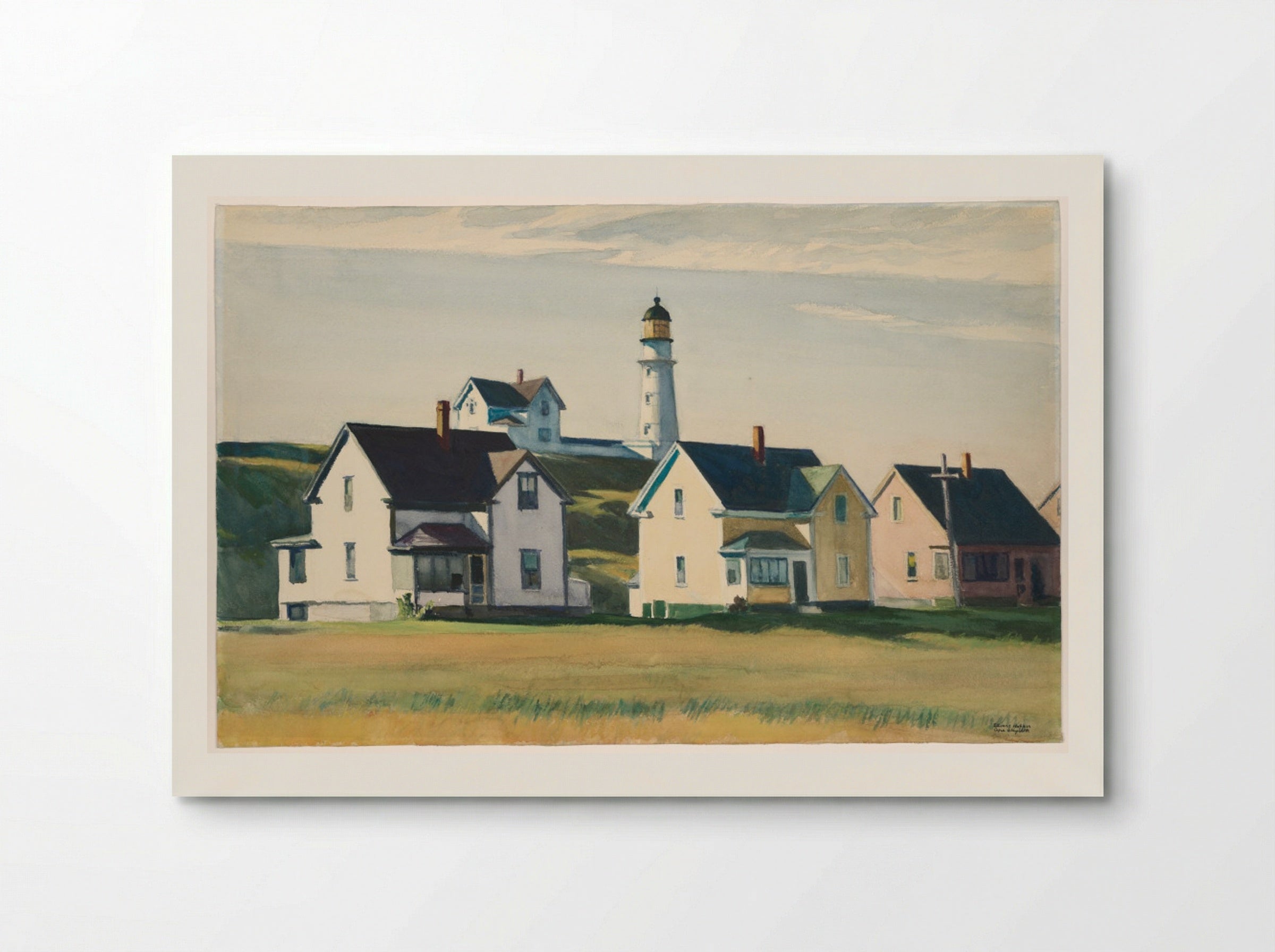 Lighthouse Village (Cape Elizabeth) - Edward Hopper - Poster