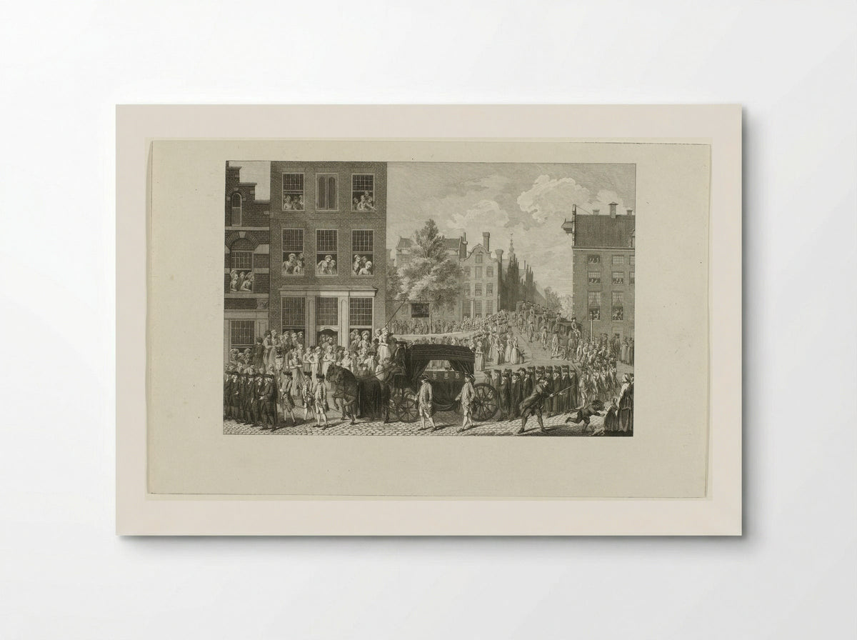 Lijkstatie van Wolter Jan Gerrit baron Bentinck - Harmanus Vinkeles - Poster