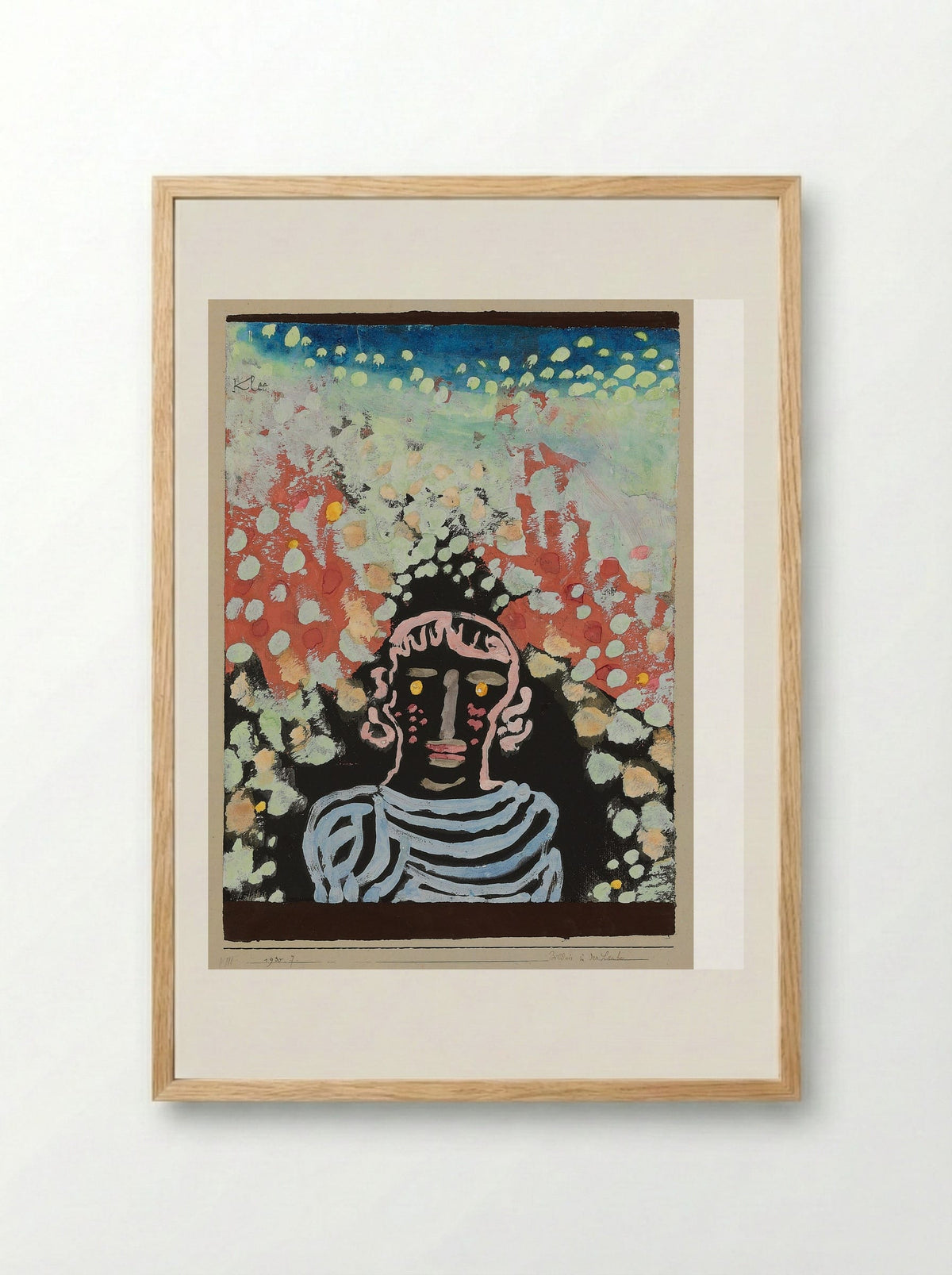 Likeness in the bower - Paul Klee - Framed Print Wood