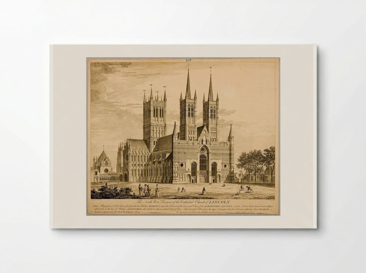 Lincoln Cathedral: North-West Prospect - François Vivares - Poster