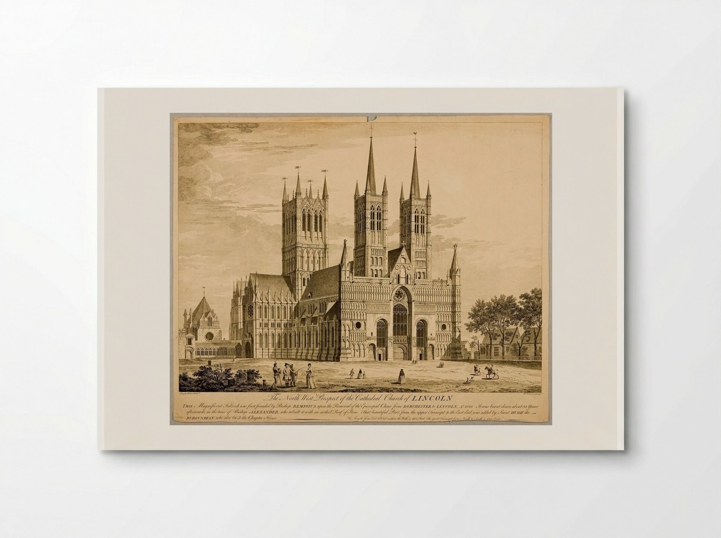 Lincoln Cathedral: North-West Prospect - François Vivares - Poster