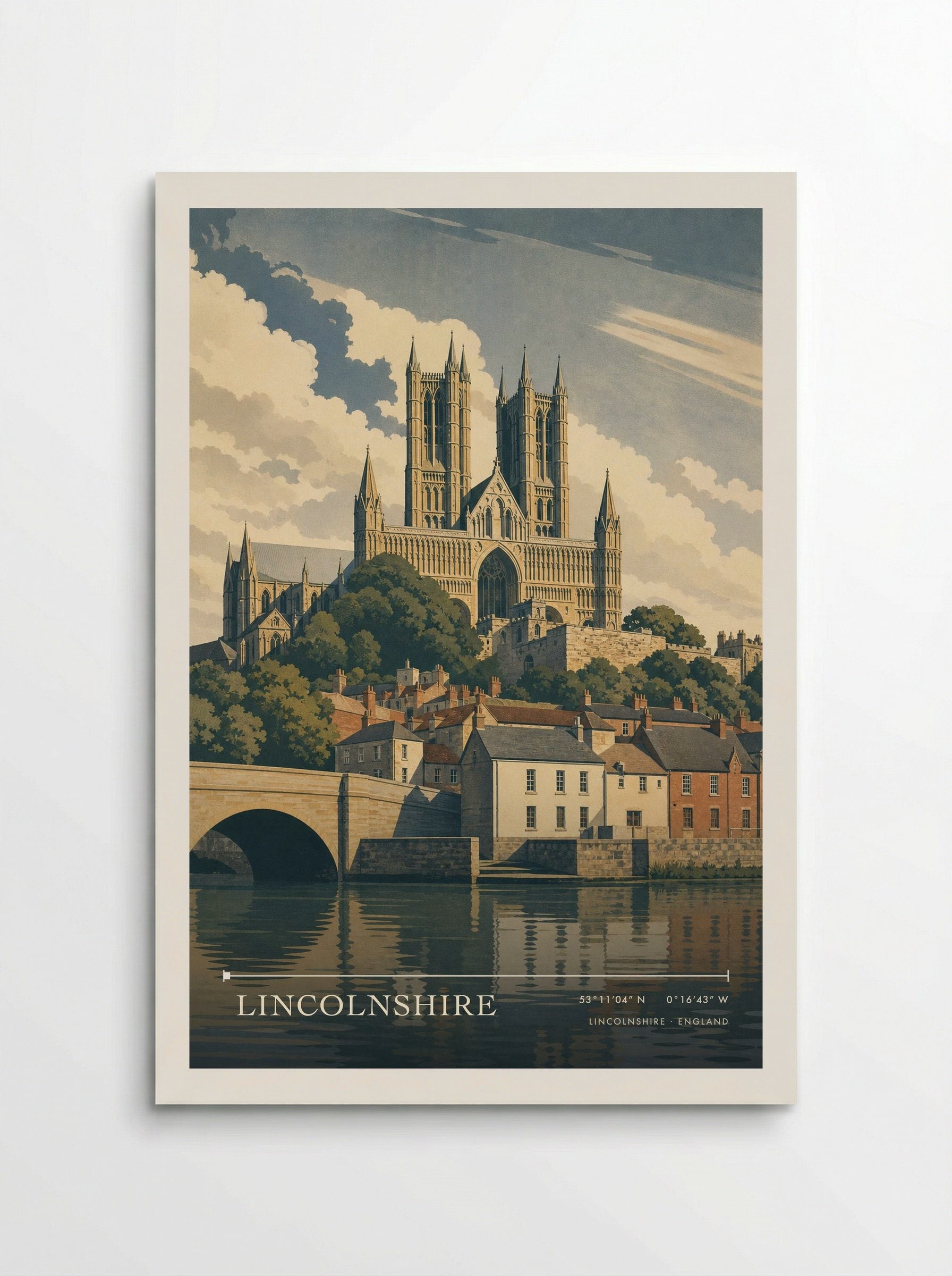 Lincolnshire England Travel Poster - Poster