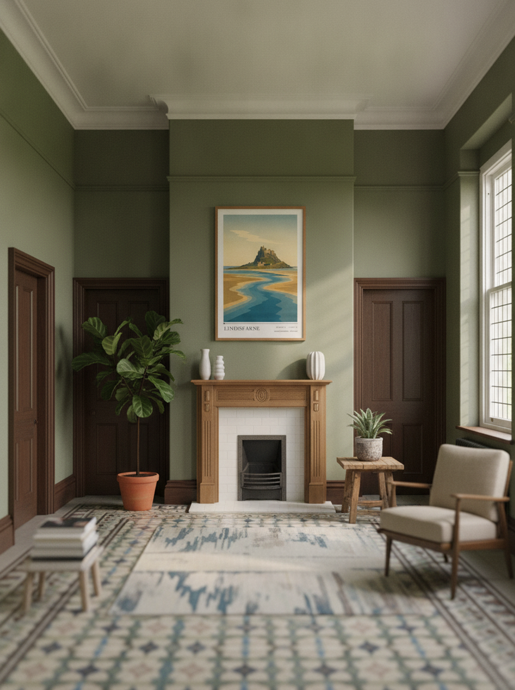 Lindisfarne Travel Poster Artwork - Lifestyle