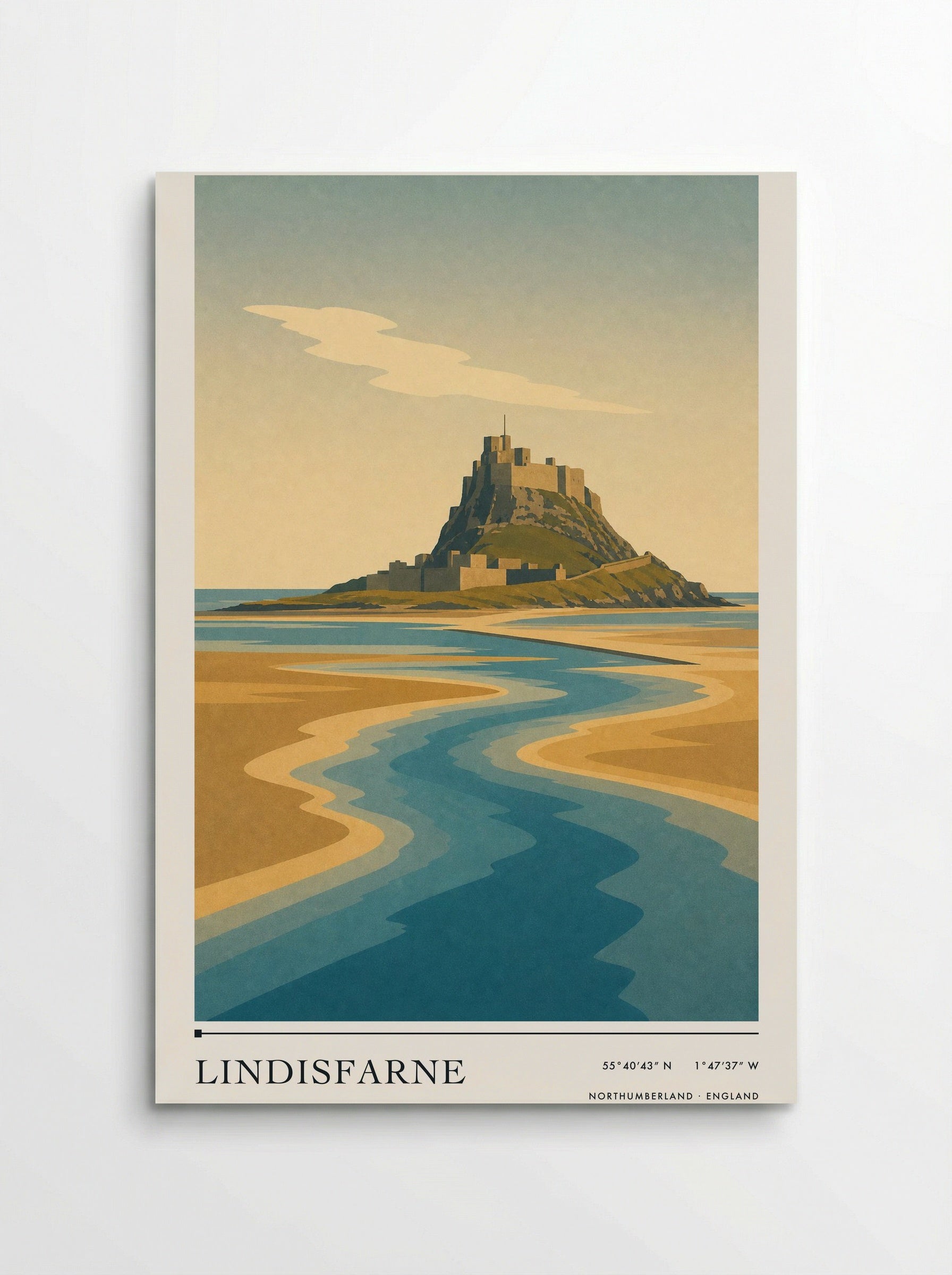 Lindisfarne Travel Poster Artwork - Poster